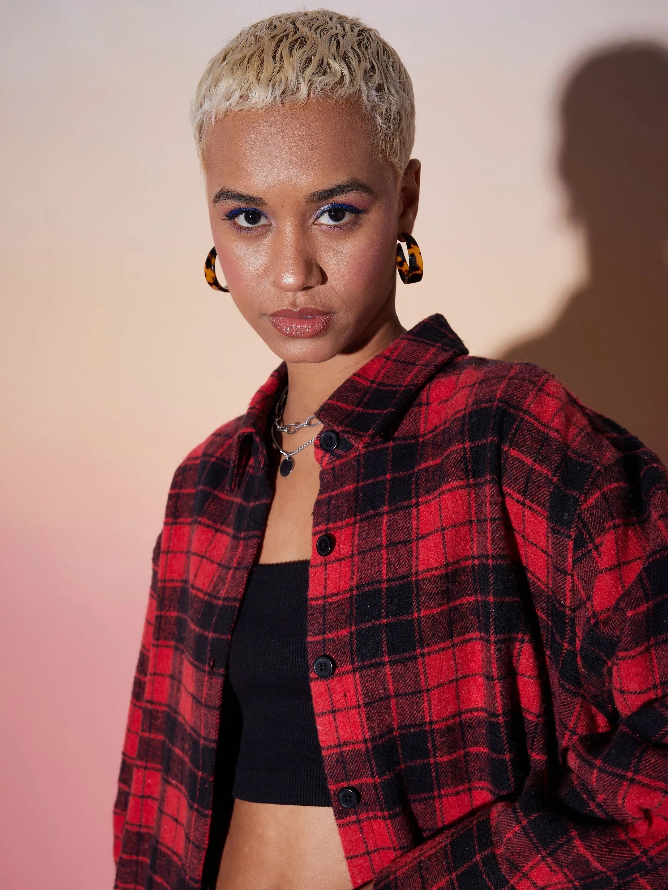 Check Lounge Shirt Dress - Party Wear Lehenga Alternative