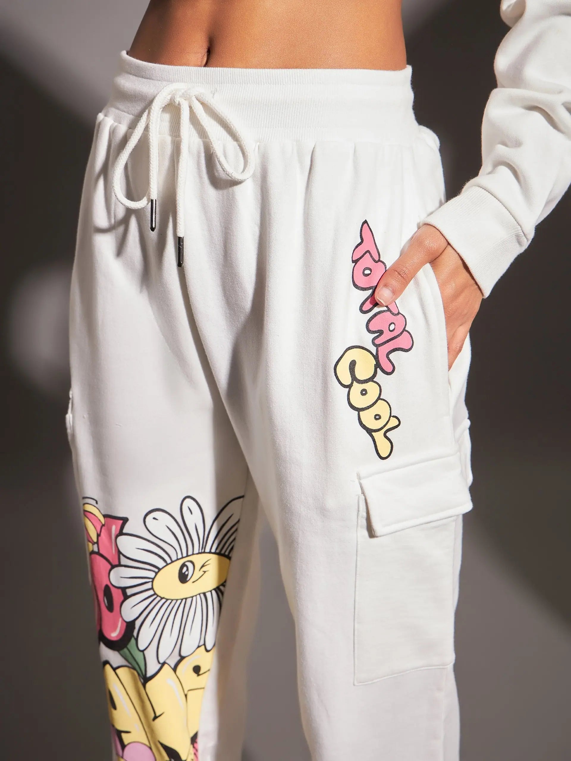 Off-White Printed Joggers - Women's Activewear & Gym Clothes