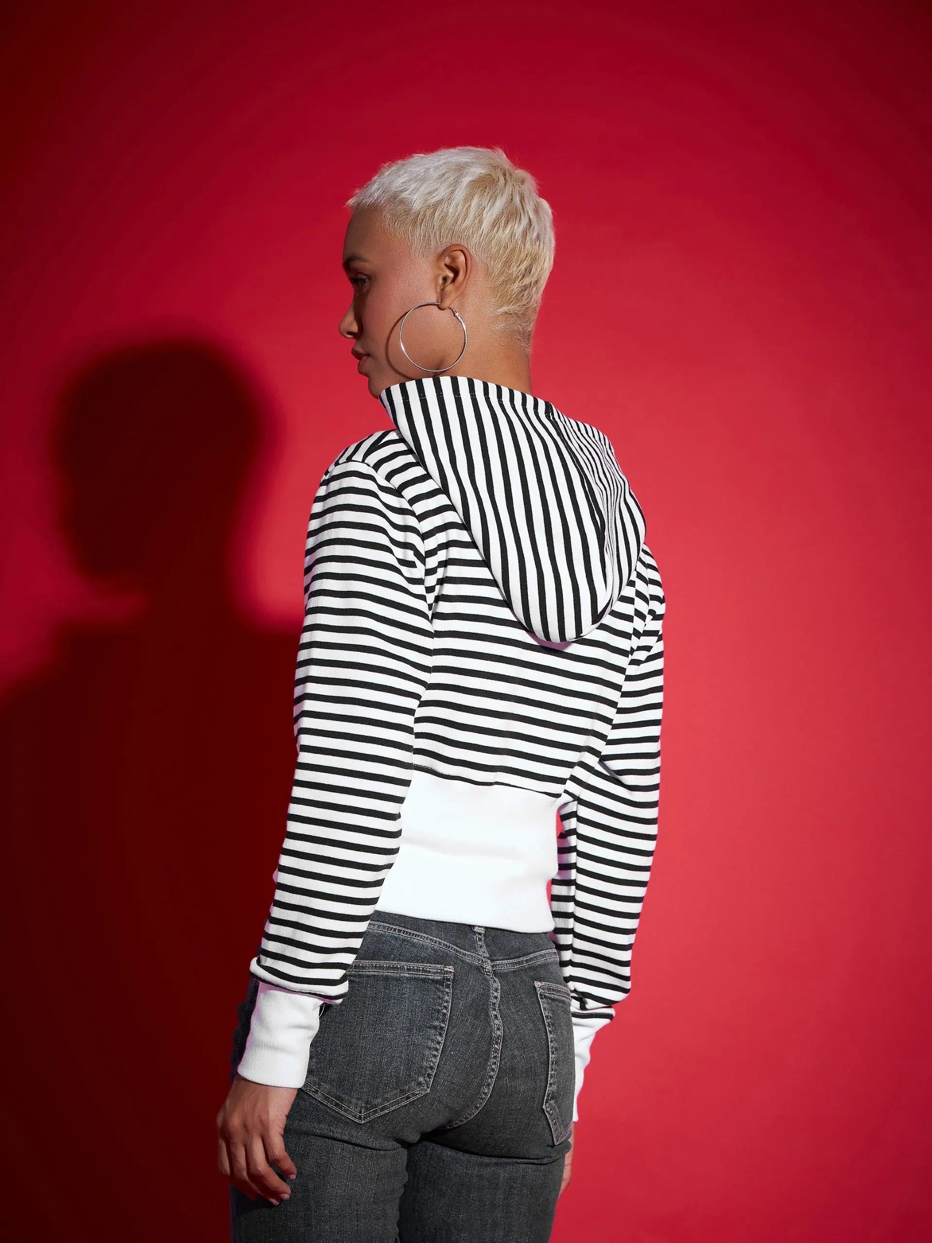 Tie-Dye Black Fleece Jacket | Women's Winter Coats