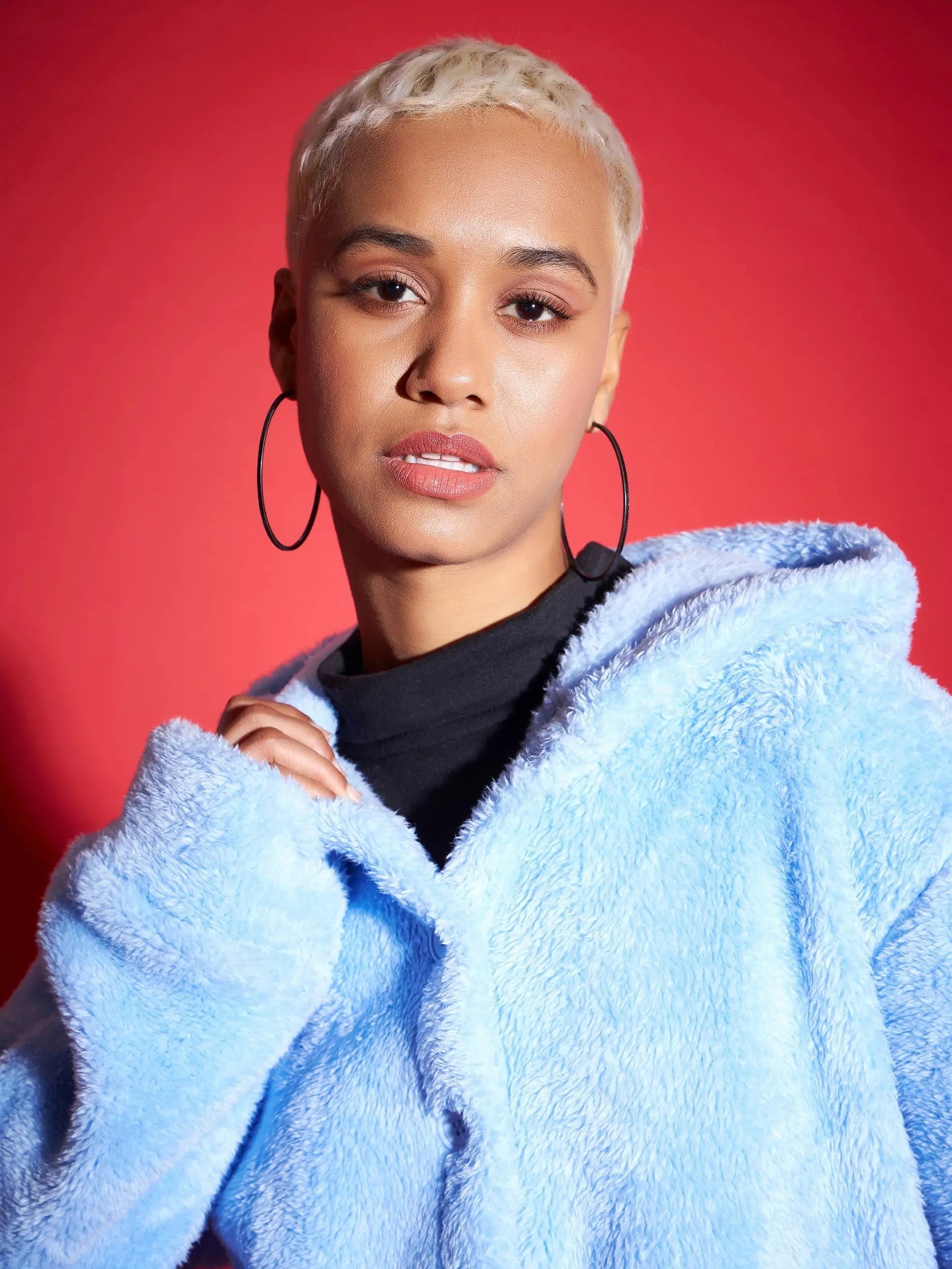 Blue Solid Women's Jacket | Trendy Women's Outerwear Coat