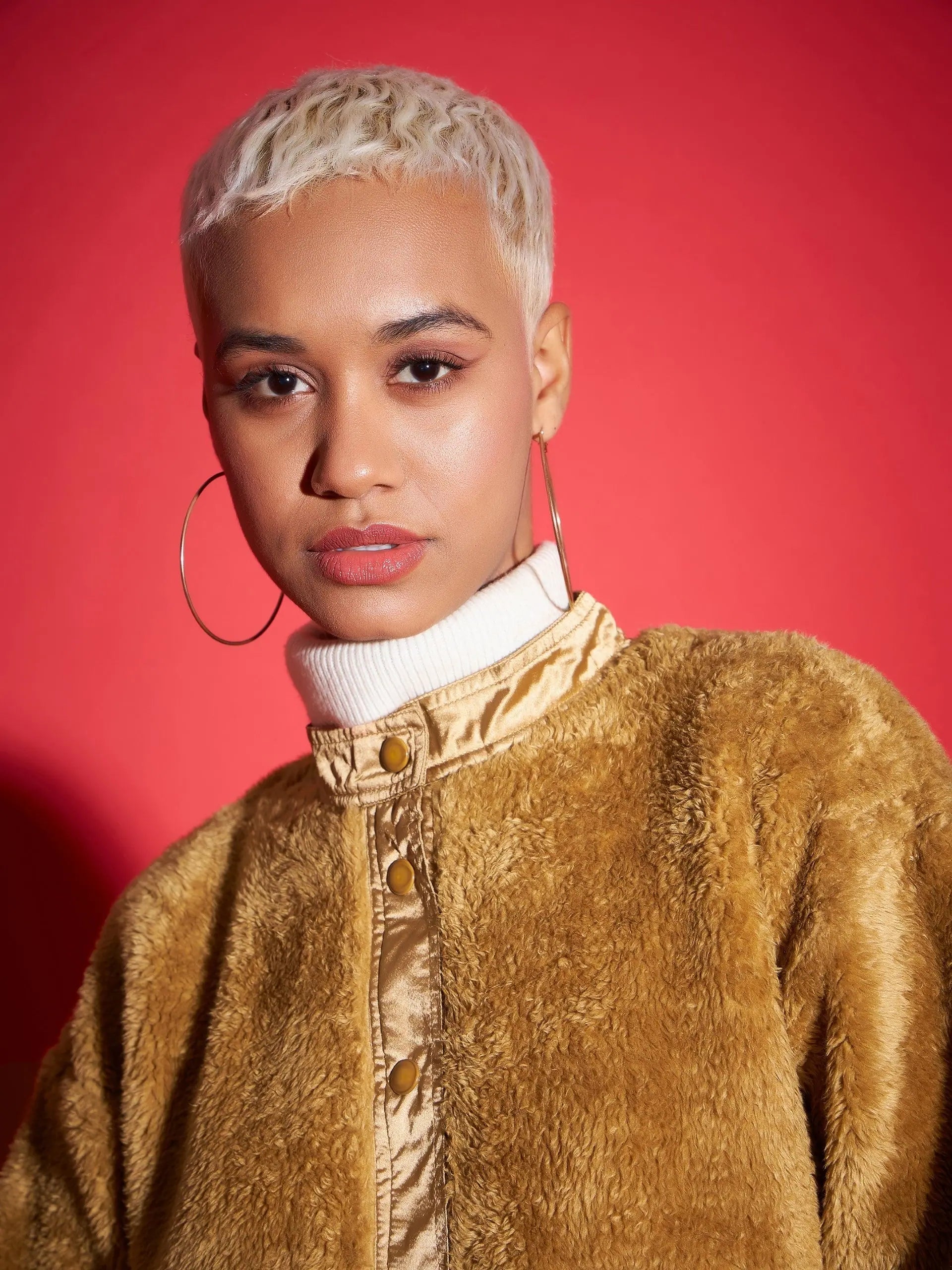 Brown Women's Fashion Jackets | Solid Cotton Winter Outerwear