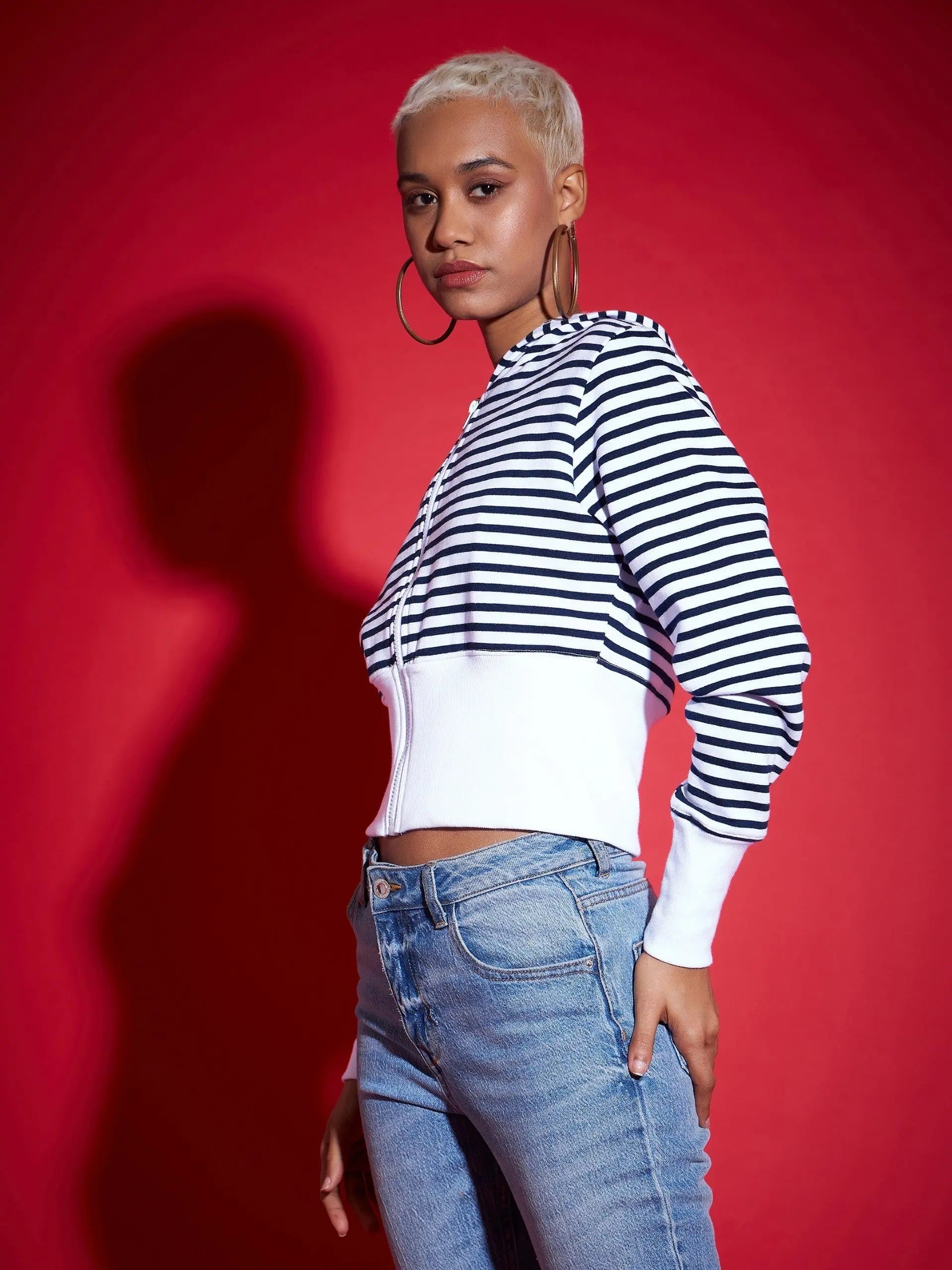 Tie-Dye Navy Fleece Jacket | Women's Winter Coats