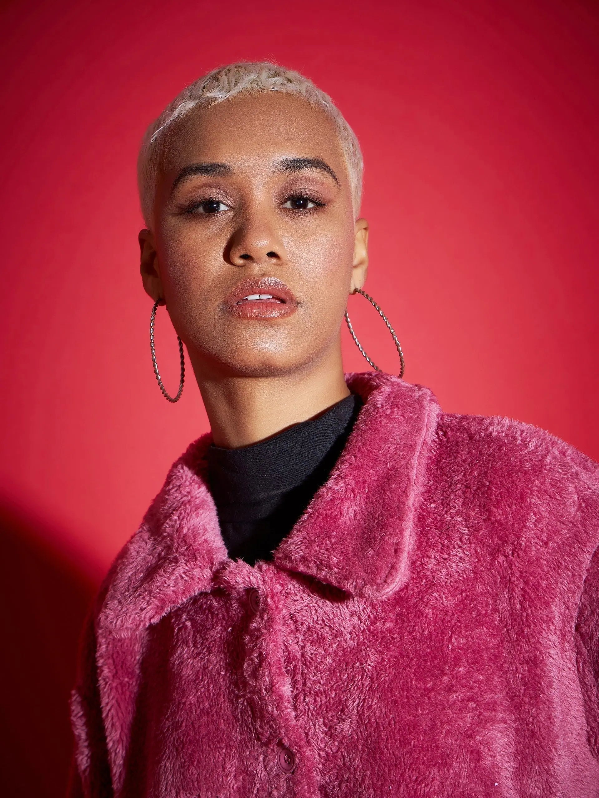 Pink Fur Pocket Jacket | Trendy Women's Jackets & Coats