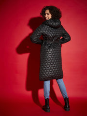 Women Solid Standard Black Full Sleeve Jacket