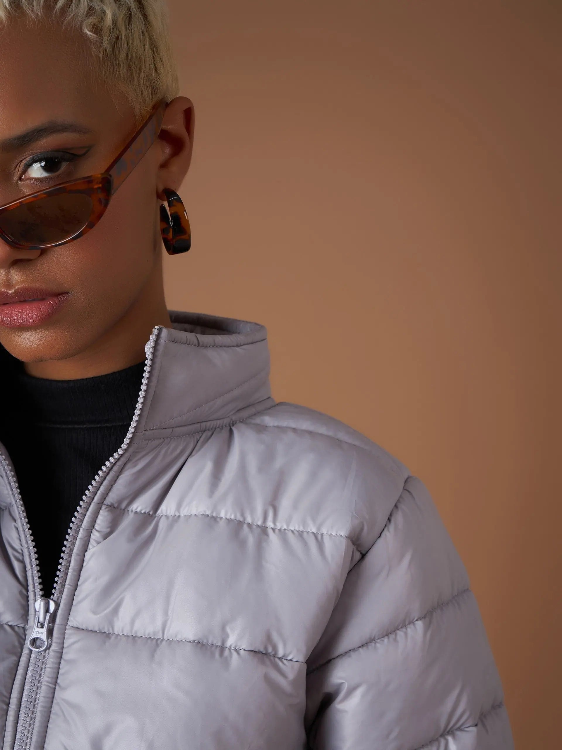 Grey Puffer Jacket - Women's Winter Coats & Fashion Jackets