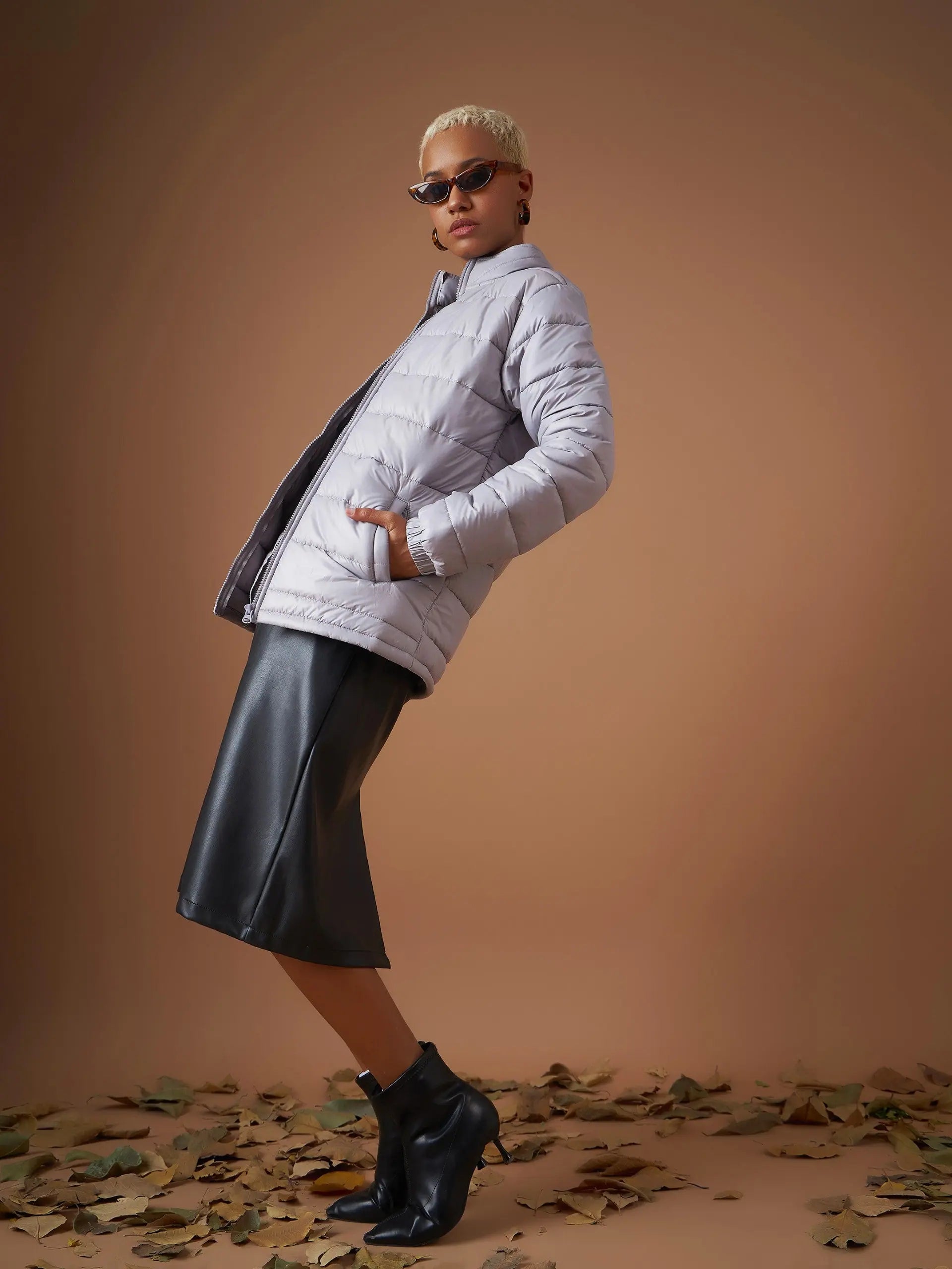 Grey Puffer Jacket - Women's Winter Coats & Fashion Jackets