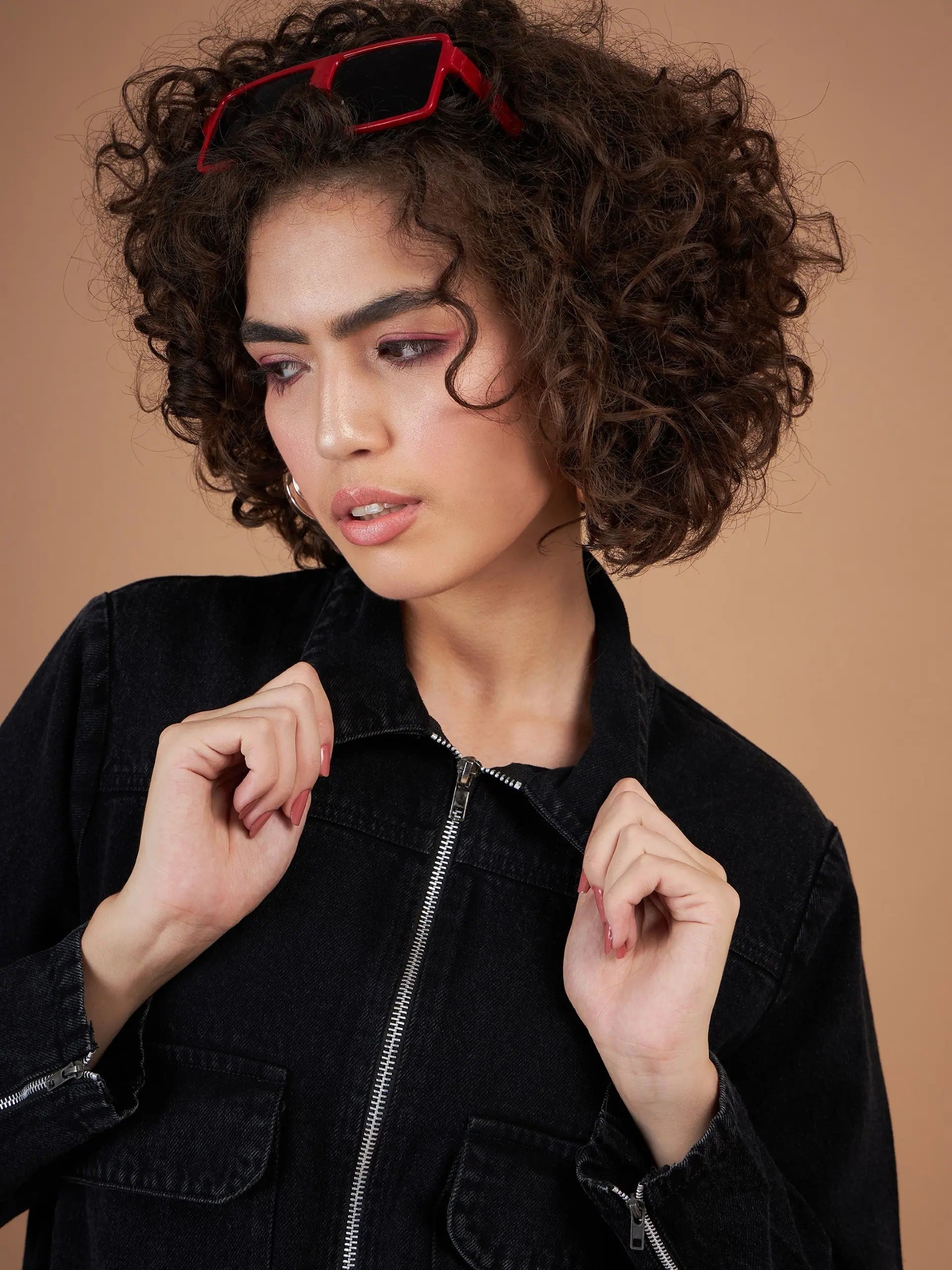 Black Denim Jacket - Women's Outerwear & Fashion Jackets