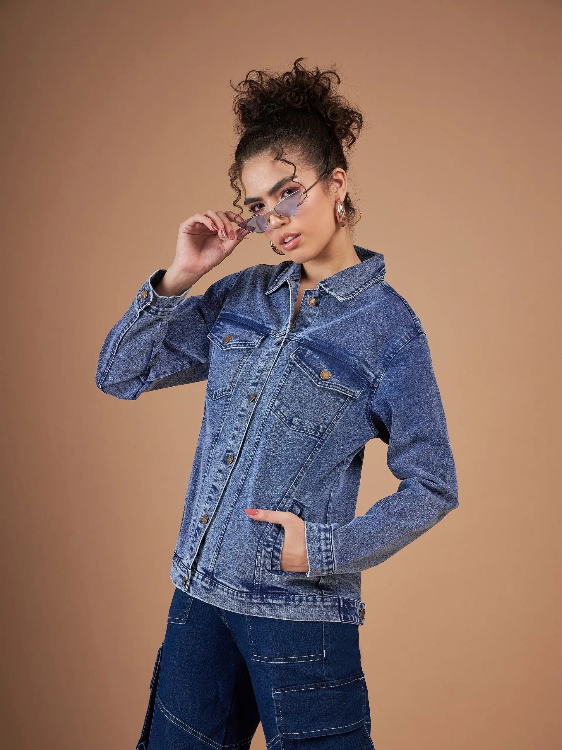 Navy Denim Jacket - Women's Fashion Jackets & Outerwear