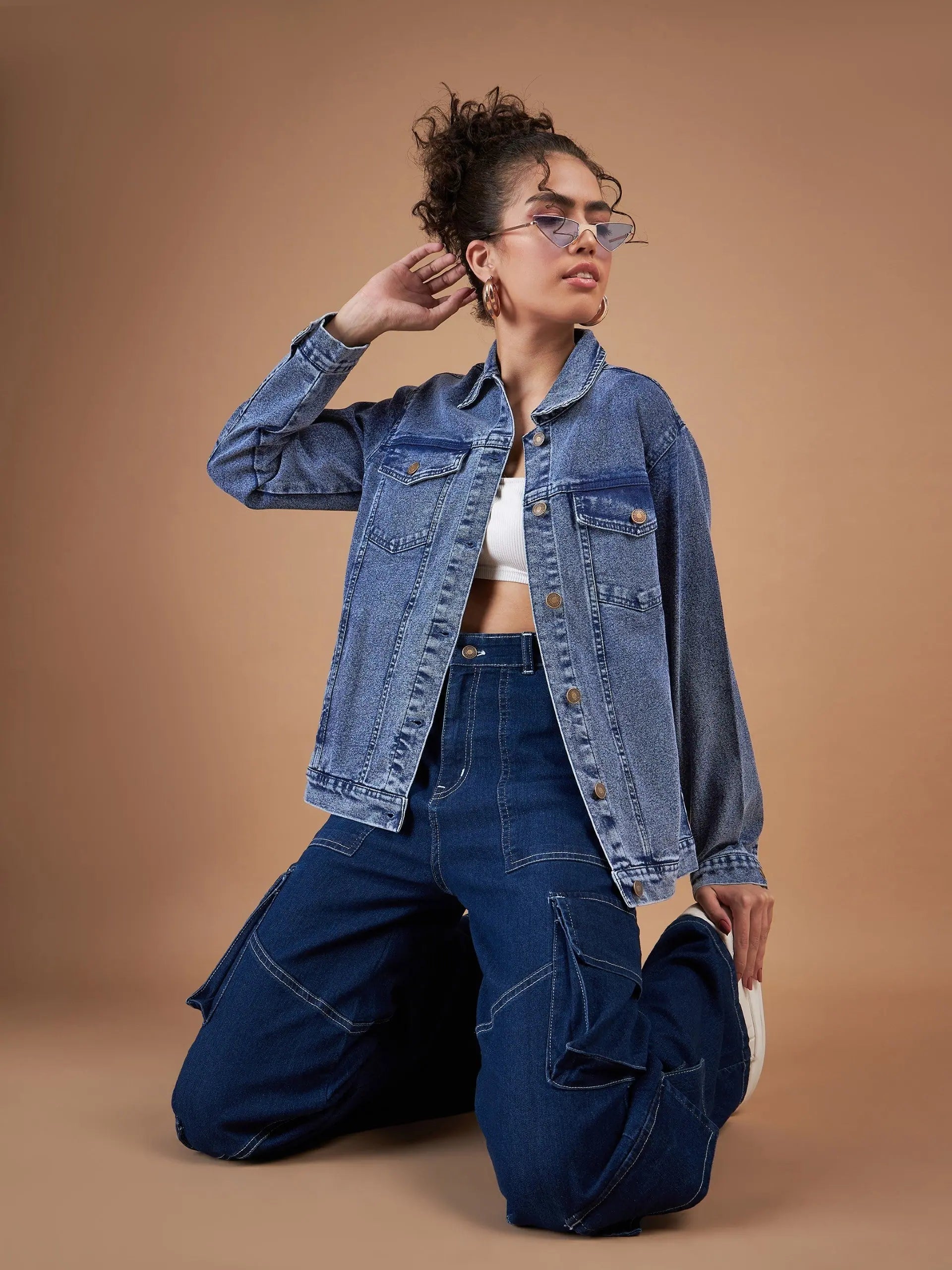 Navy Denim Jacket - Women's Fashion Jackets & Outerwear