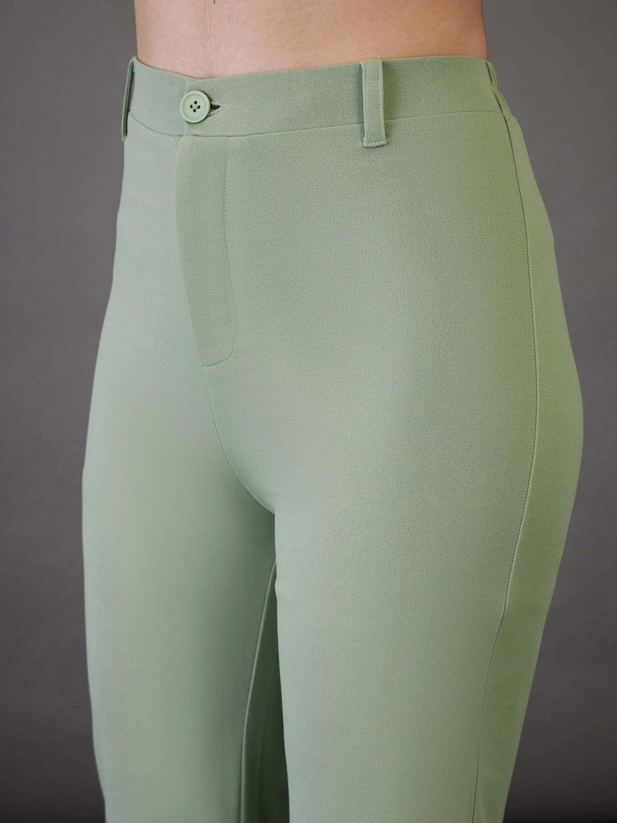 Green Wrap Top & Bell Bottoms - Women's Western Wear Outfit