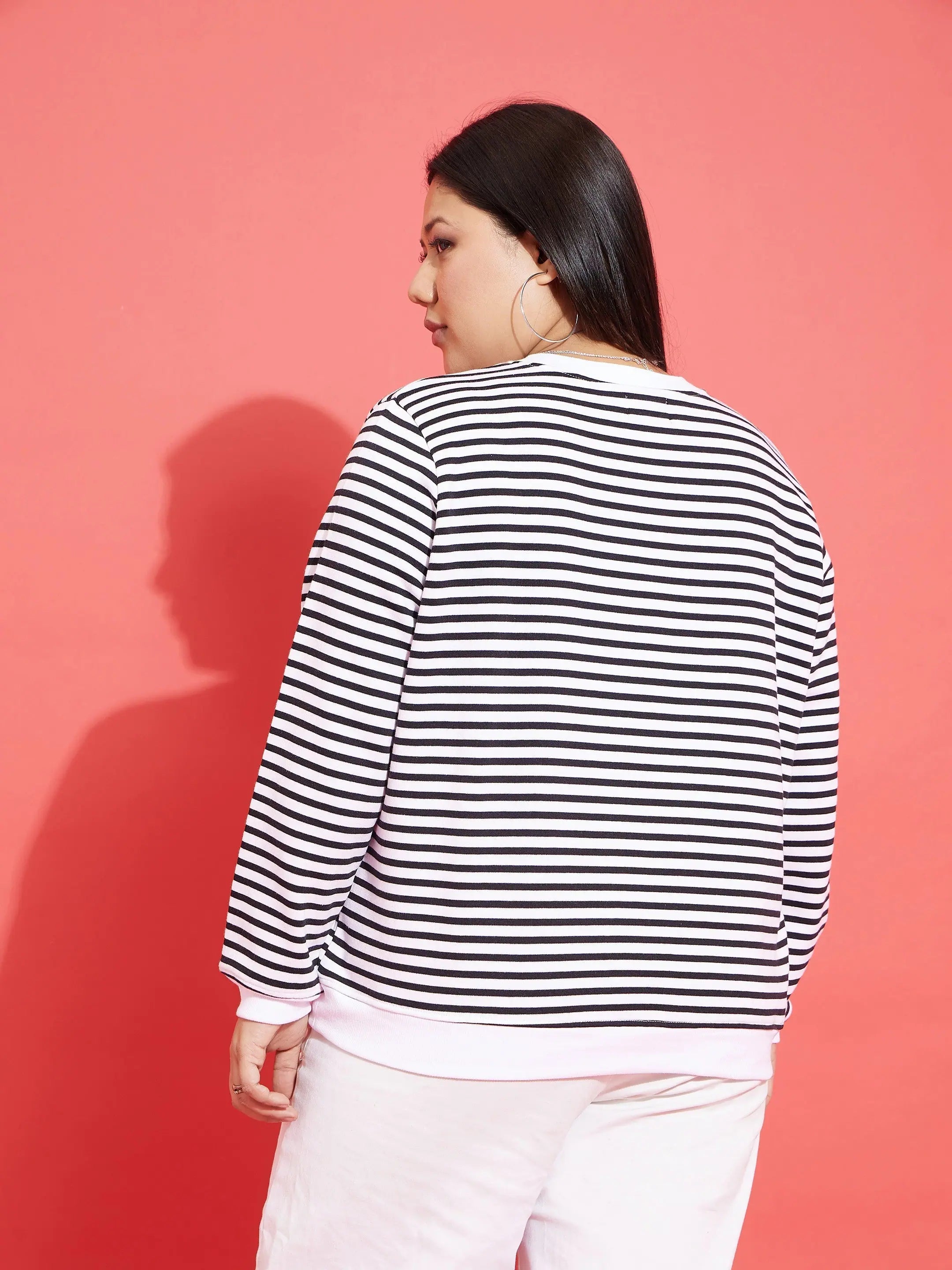 Striped Sweater | Women's Western Wear | Full Sleeves - SFSWSH...