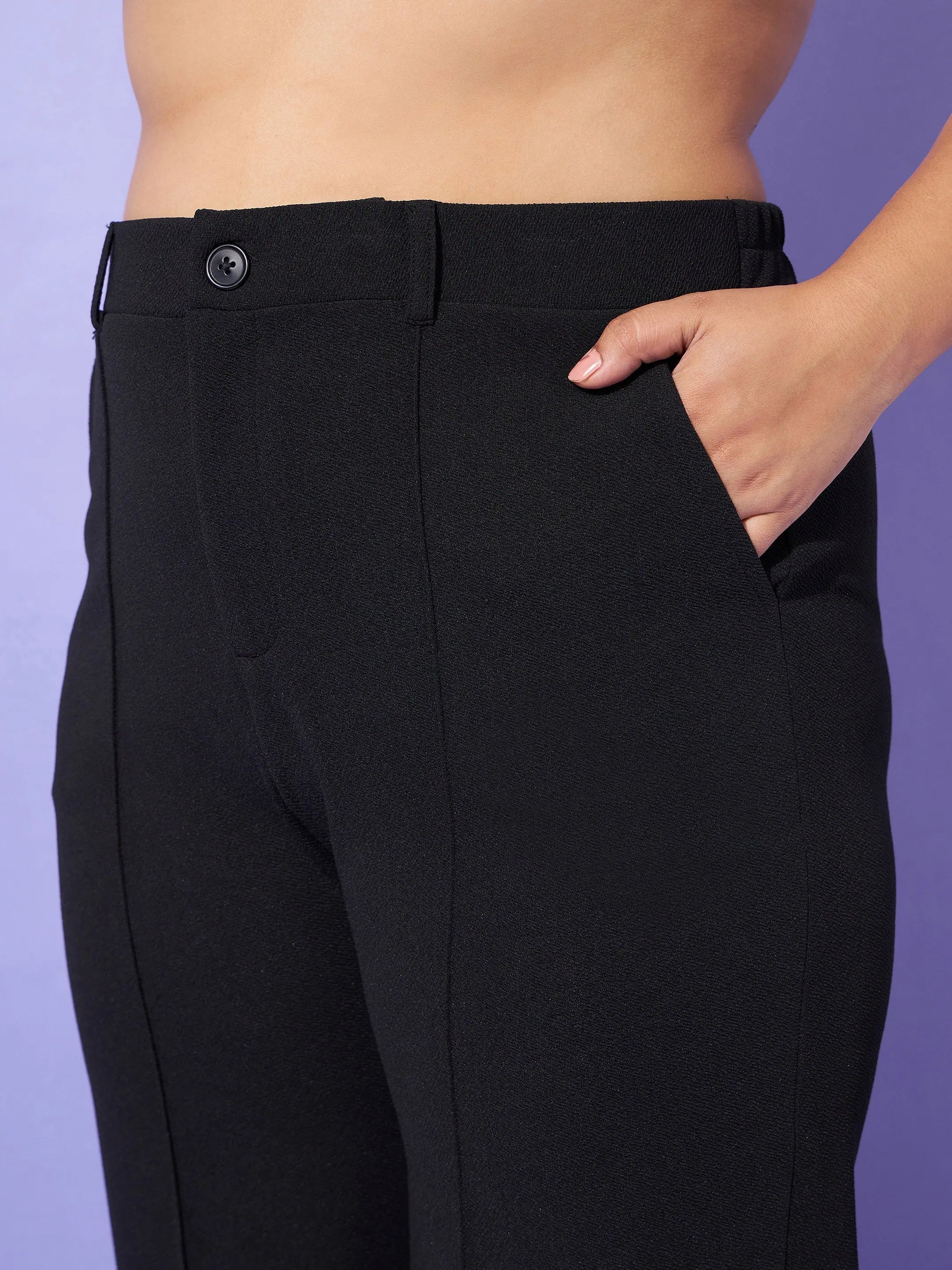 Black Wrap Top & Pants Set | Chic Women's Western Wear