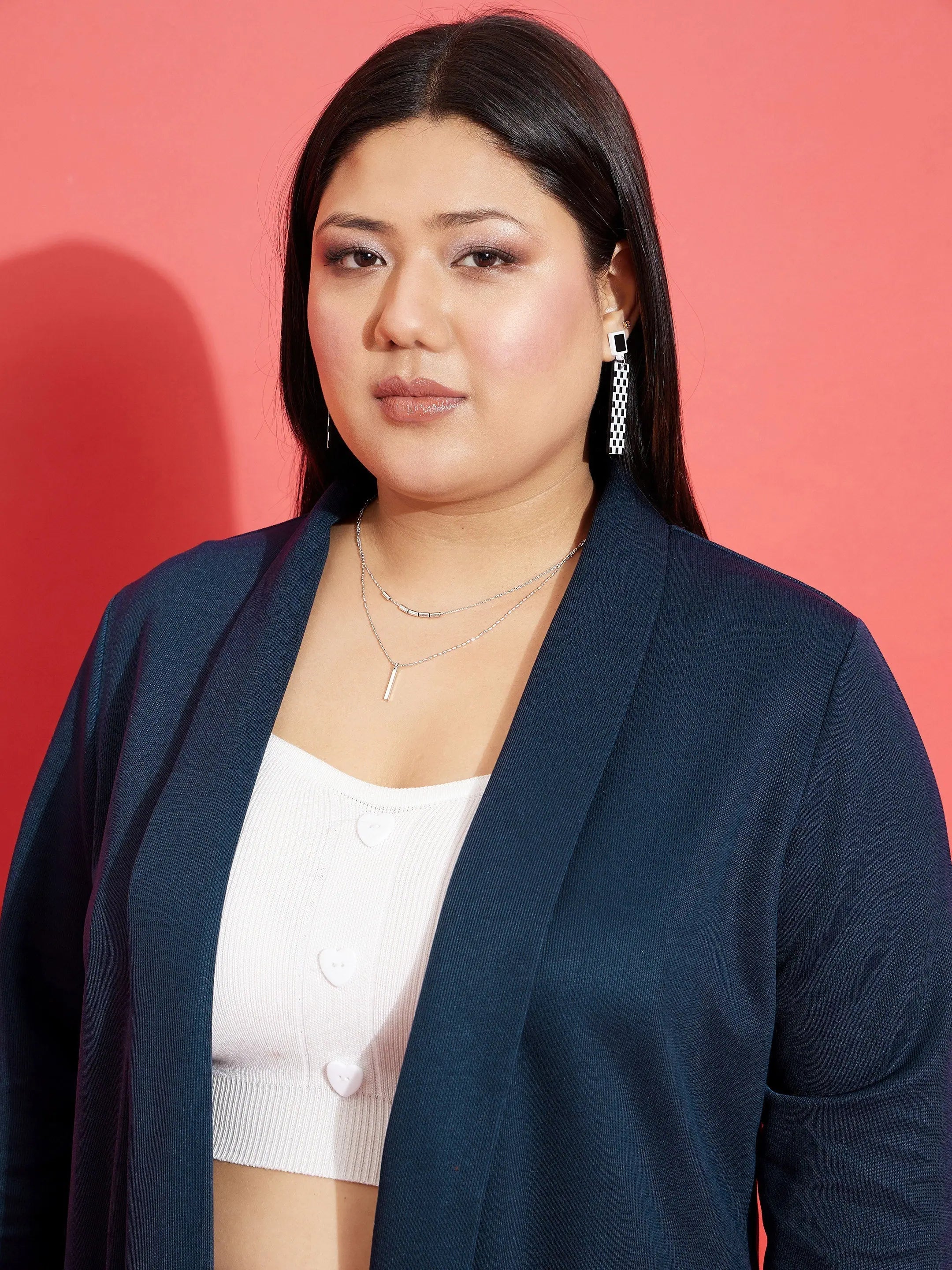 Navy Ribbed Shrug - Women's Blouses & Front Open Tops