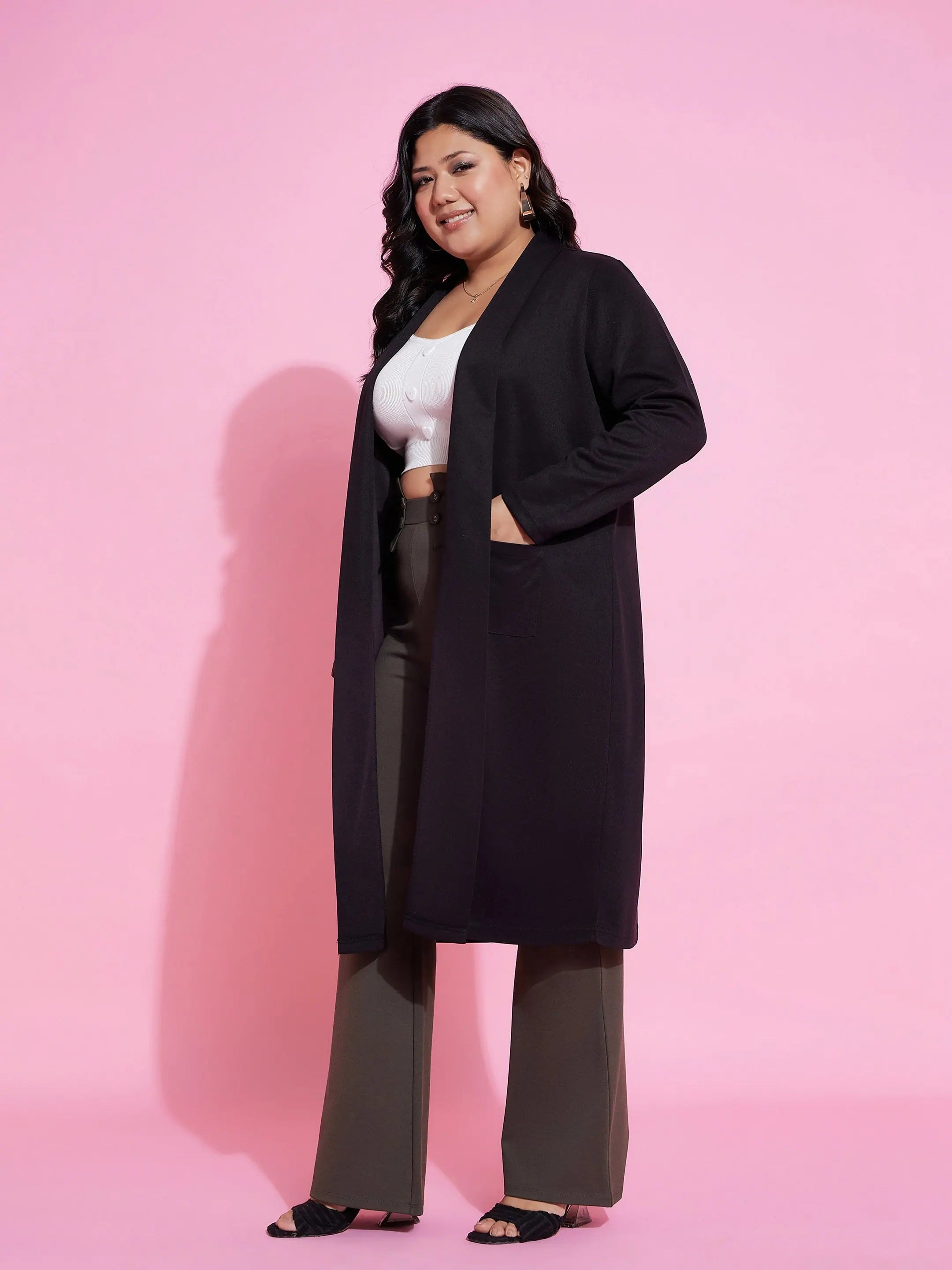 Black Ribbed Shrug - Women's Western Clothing and Outfit Ideas
