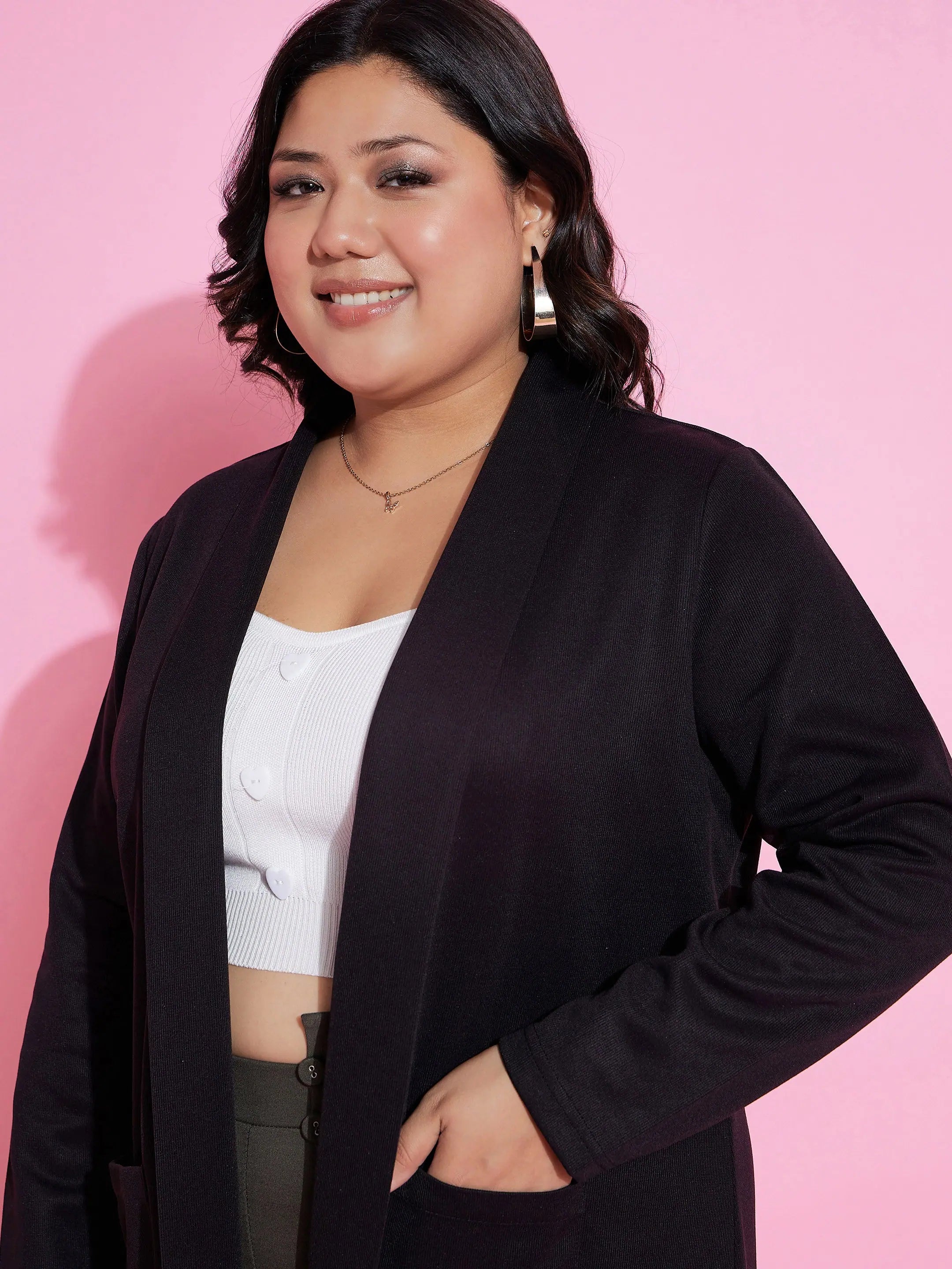 Black Ribbed Shrug - Women's Western Clothing and Outfit Ideas