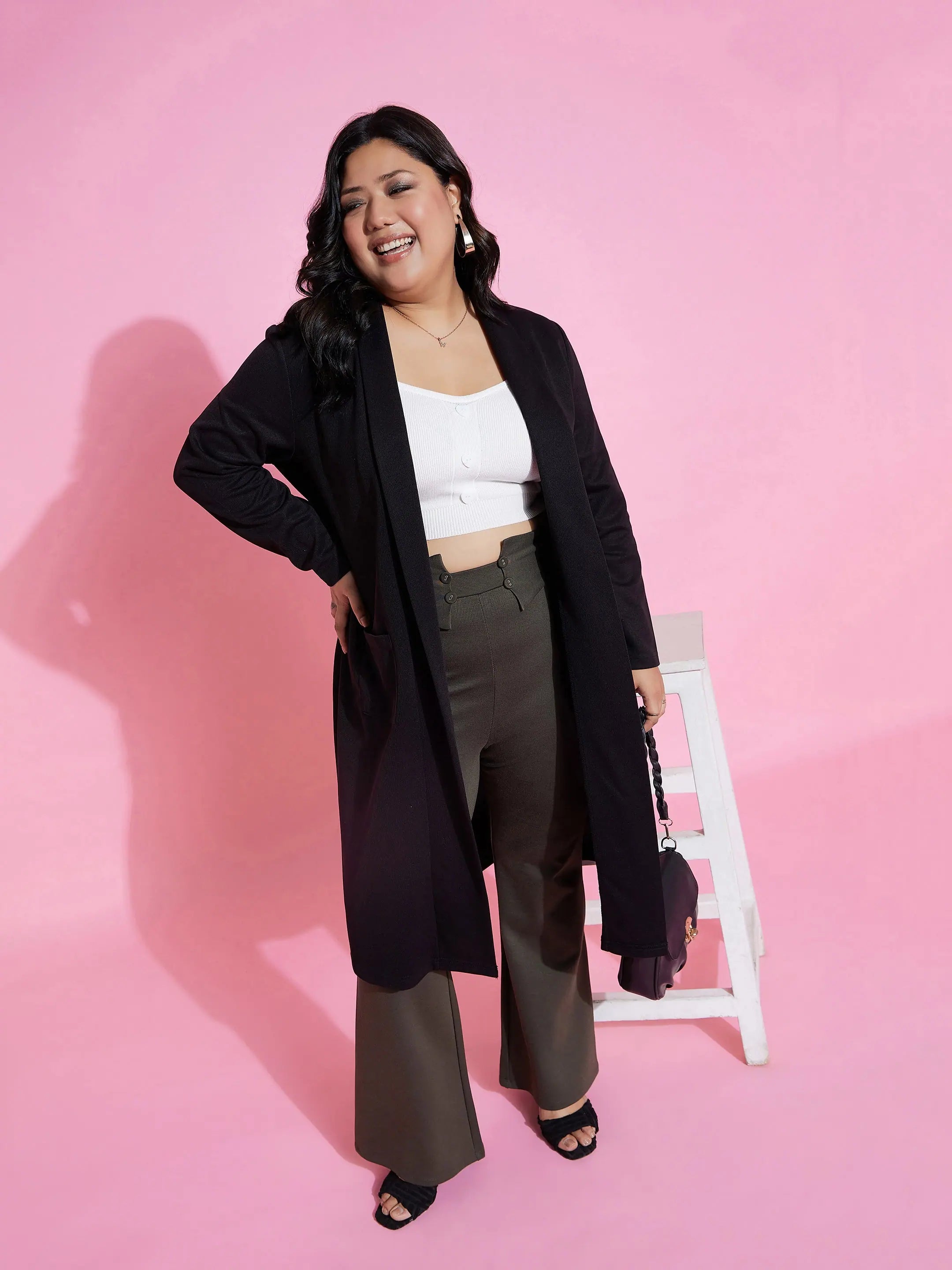 Black Ribbed Shrug - Women's Western Clothing and Outfit Ideas