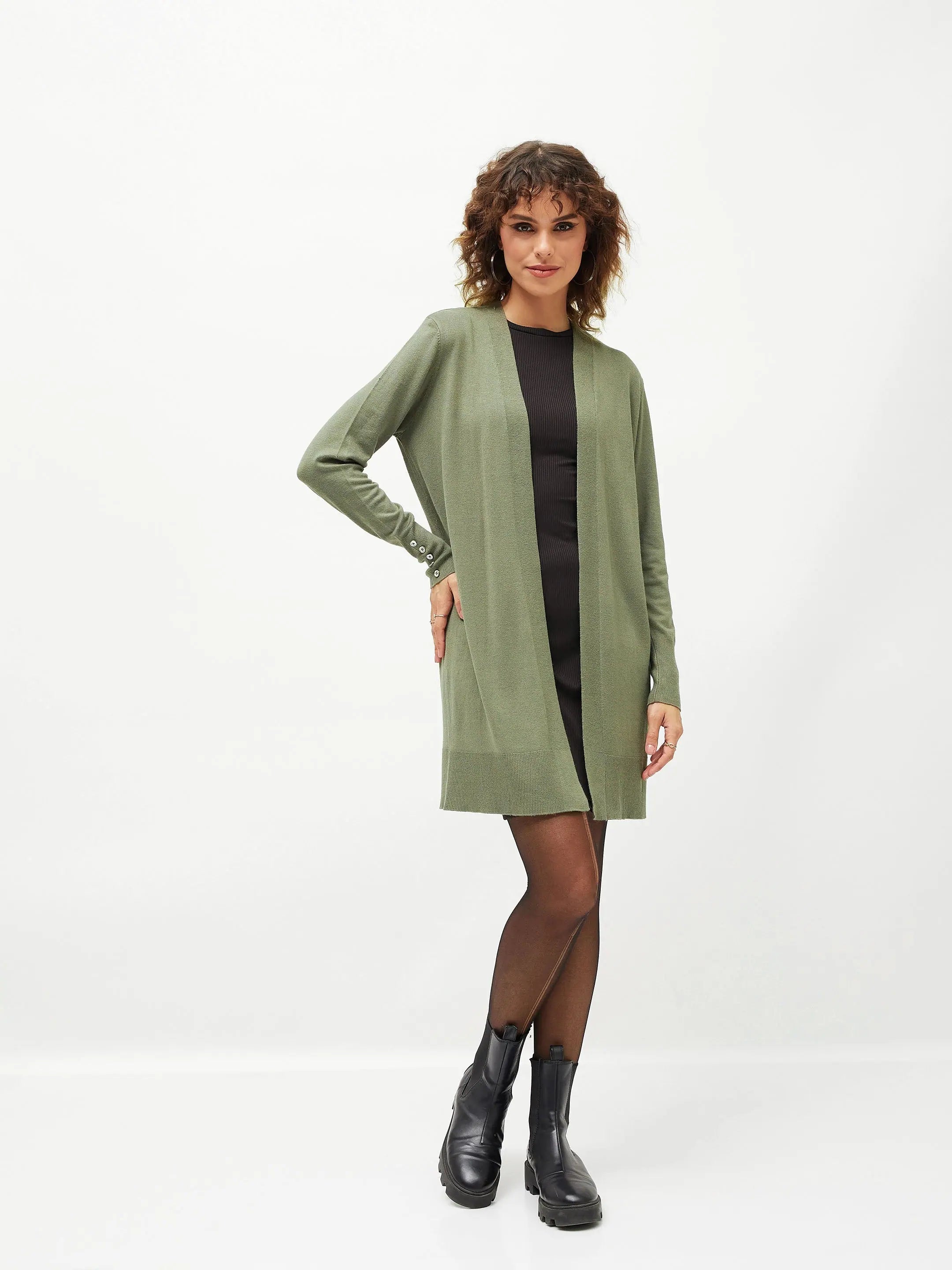 Olive Front Open Shrug - Women's Western Wear | Shop Now