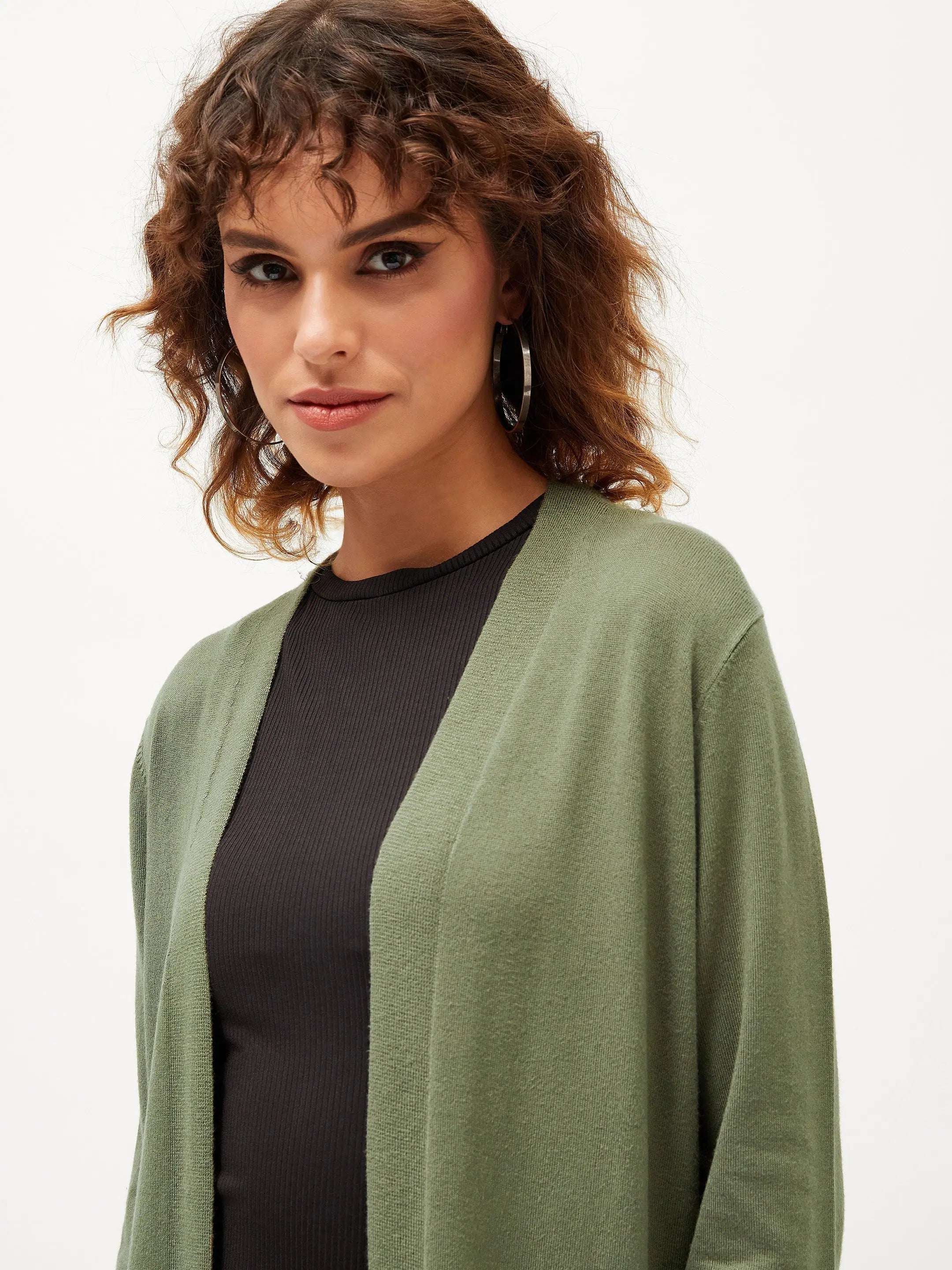 Olive Front Open Shrug - Women's Western Wear | Shop Now