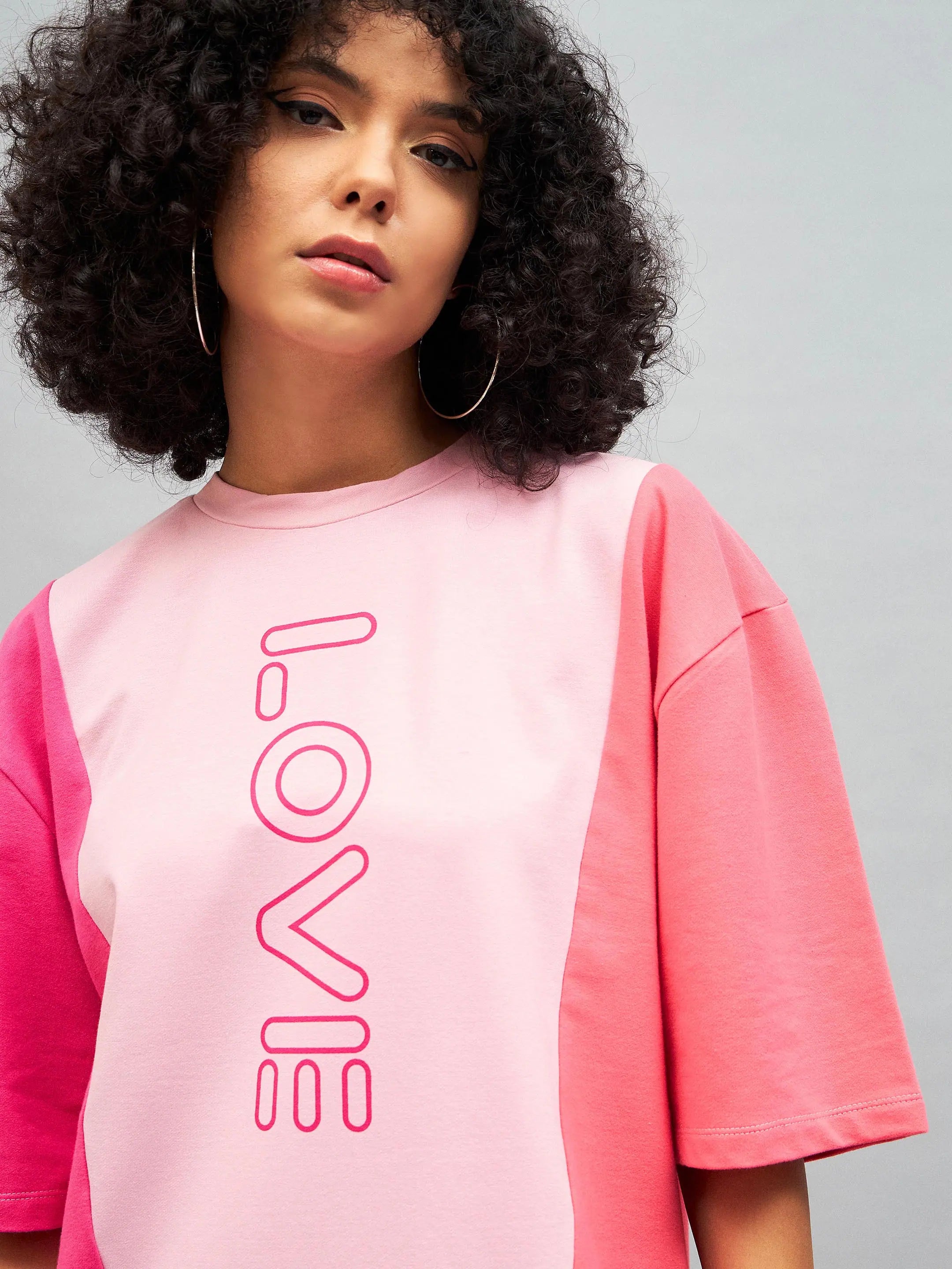 Pink Love Colorblock T-Shirt Dress | Women's Western Wear