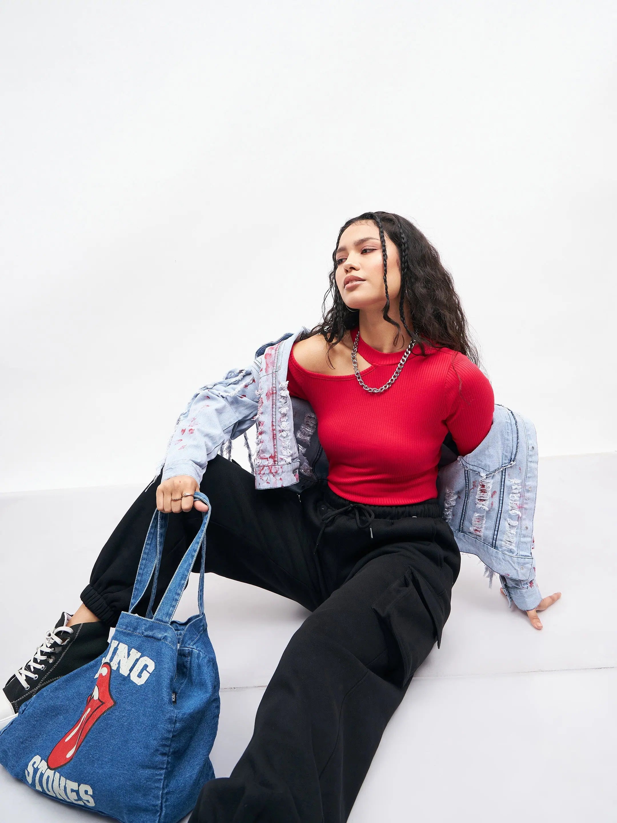 Pink Shoulder Cut Out Top - Women's Western Wear Online