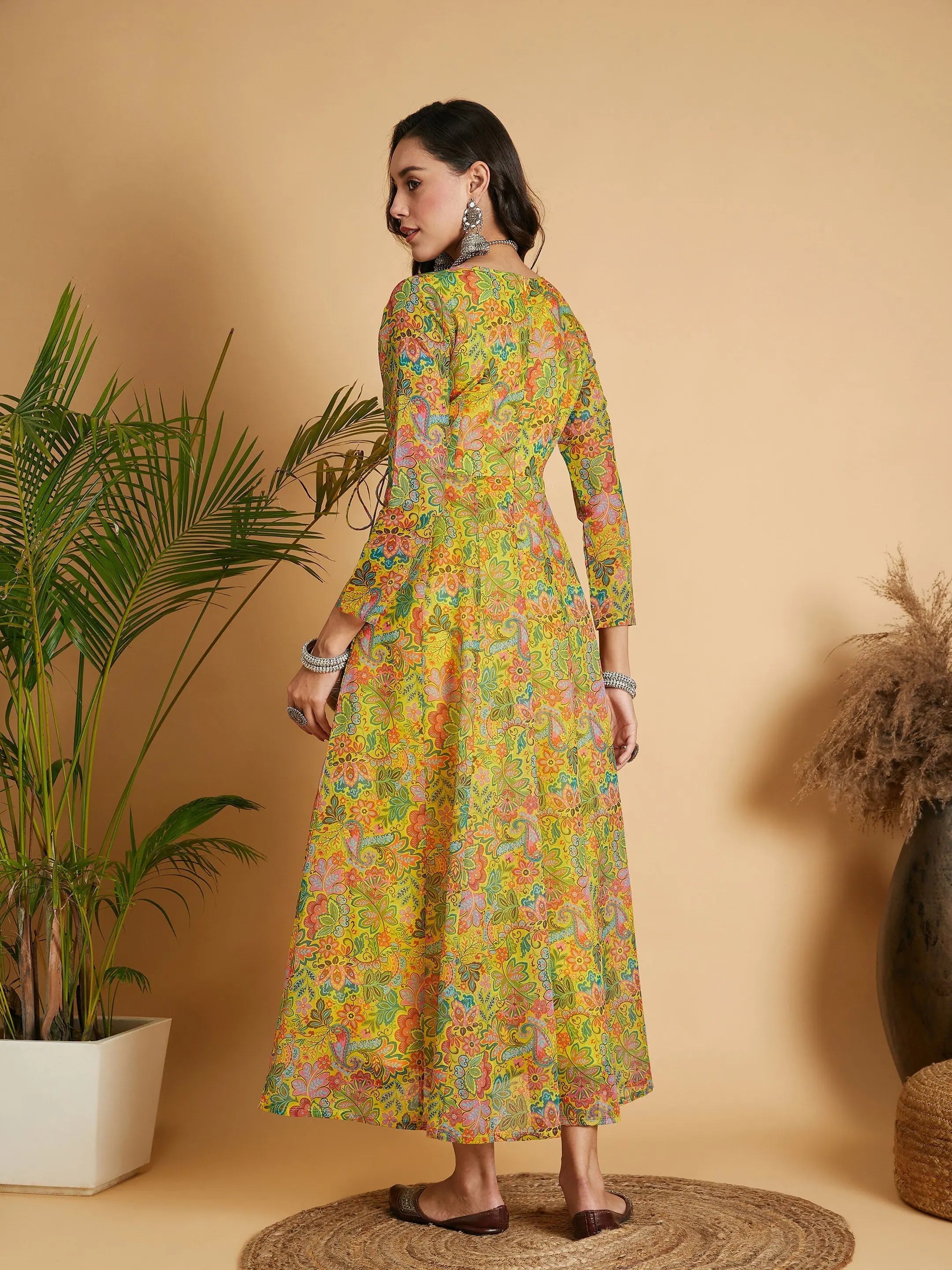 Floral Anarkali Maxi Dress | Designer Lehenga for Women