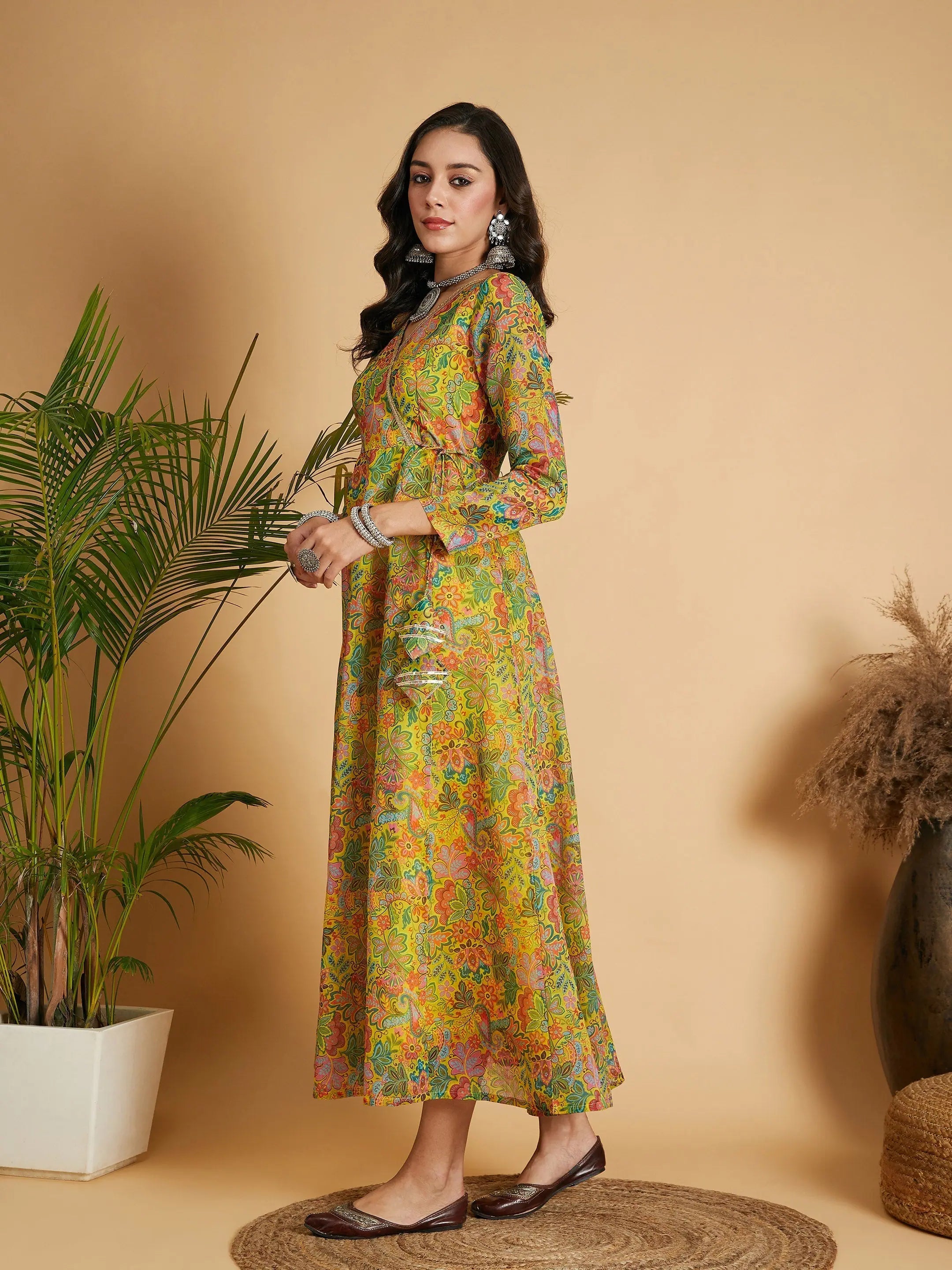 Floral Anarkali Maxi Dress | Designer Lehenga for Women
