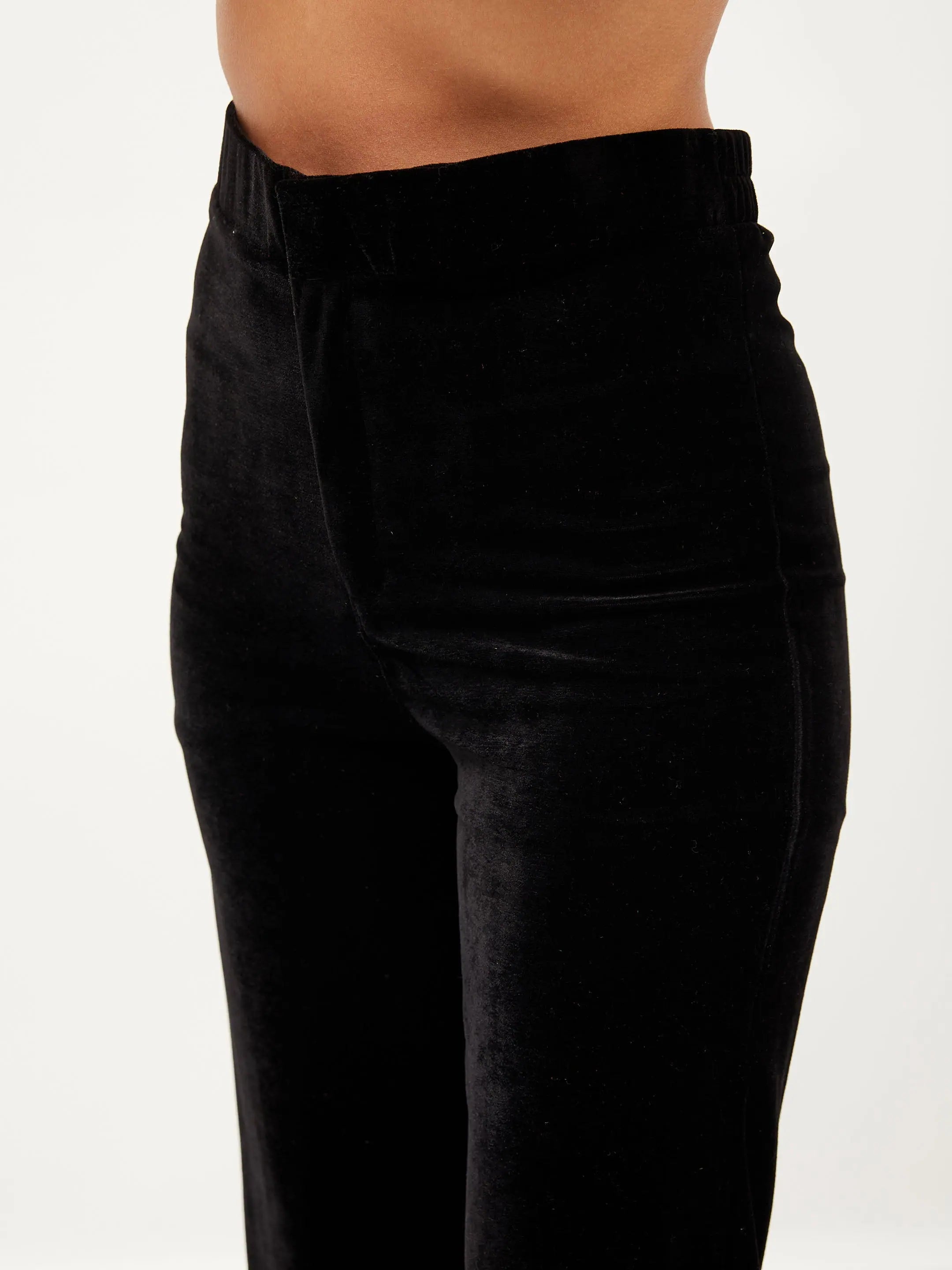 Black Velvet Bell Bottoms - Women's Western Style Pants