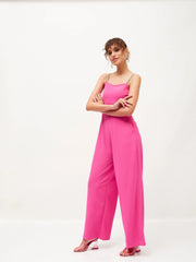 Women Embellished Standard Pink Jumpsuits & Sets