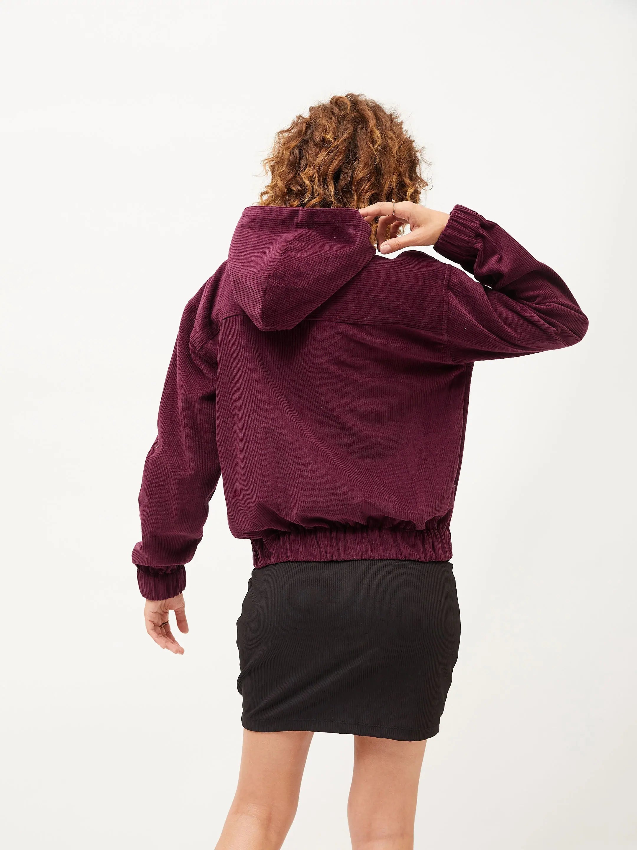 Maroon Varsity Jacket - Women's Fashion Jackets & Outerwear