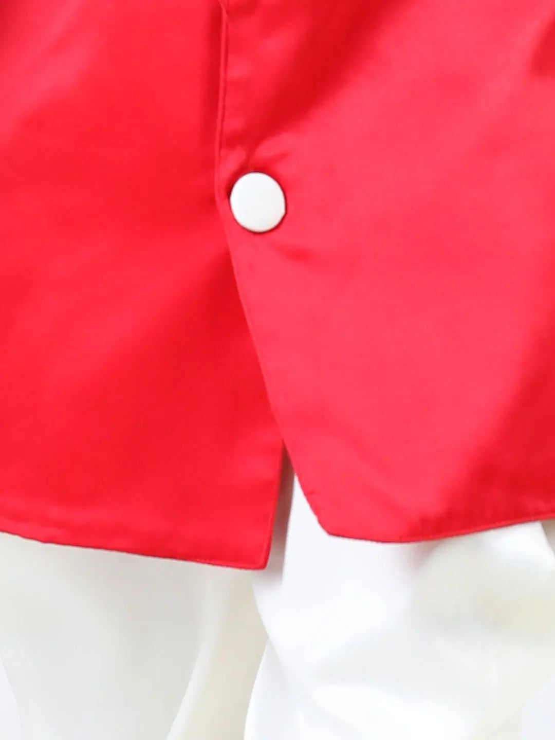 BownBee Red Embroidered Sherwani Salwar - Boys Indian Wear