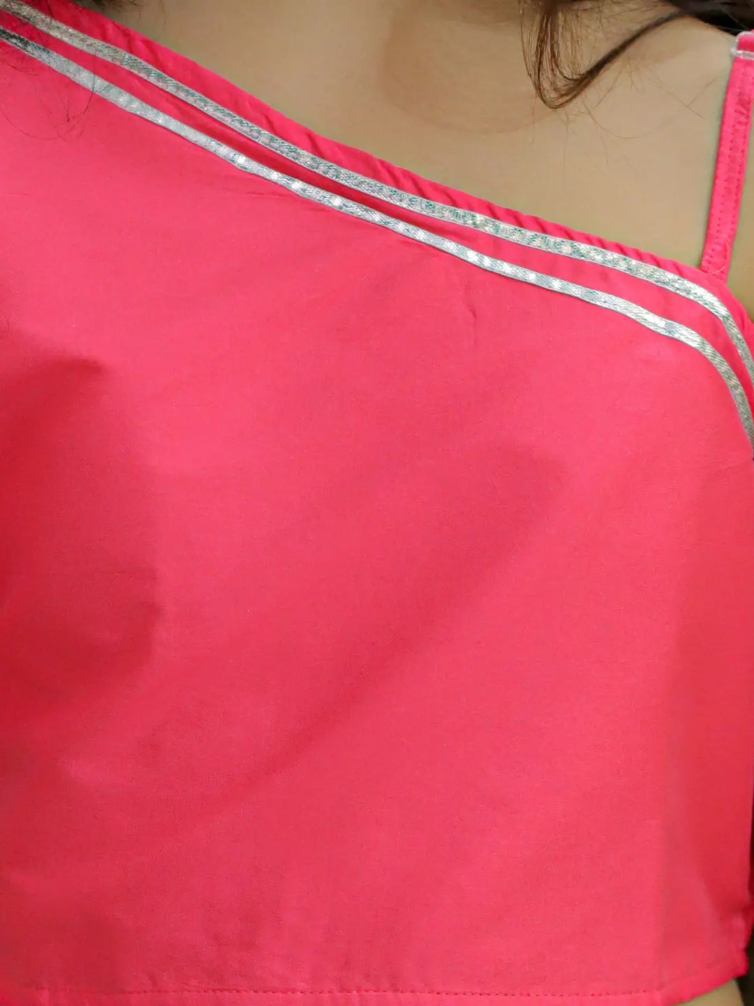 Floral Chanderi Lehenga Choli for Girls- Ethnic Indian Wear