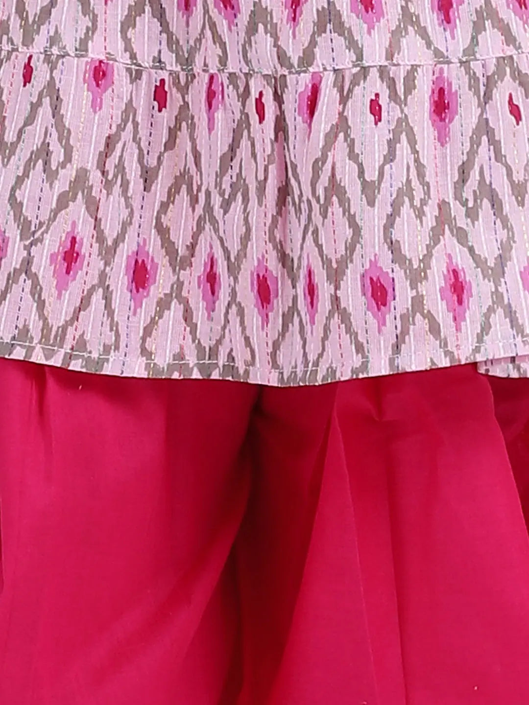 Girls Pink Halter Top Dhoti Set | Summer Indian Wear for Girls