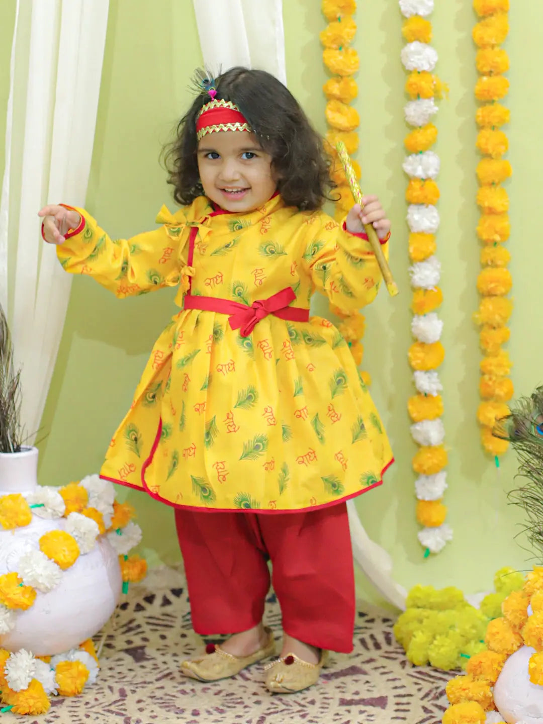Morpankh Kedia Angrakha Kurta Dhoti Set | Boys Indian Wear - Y...