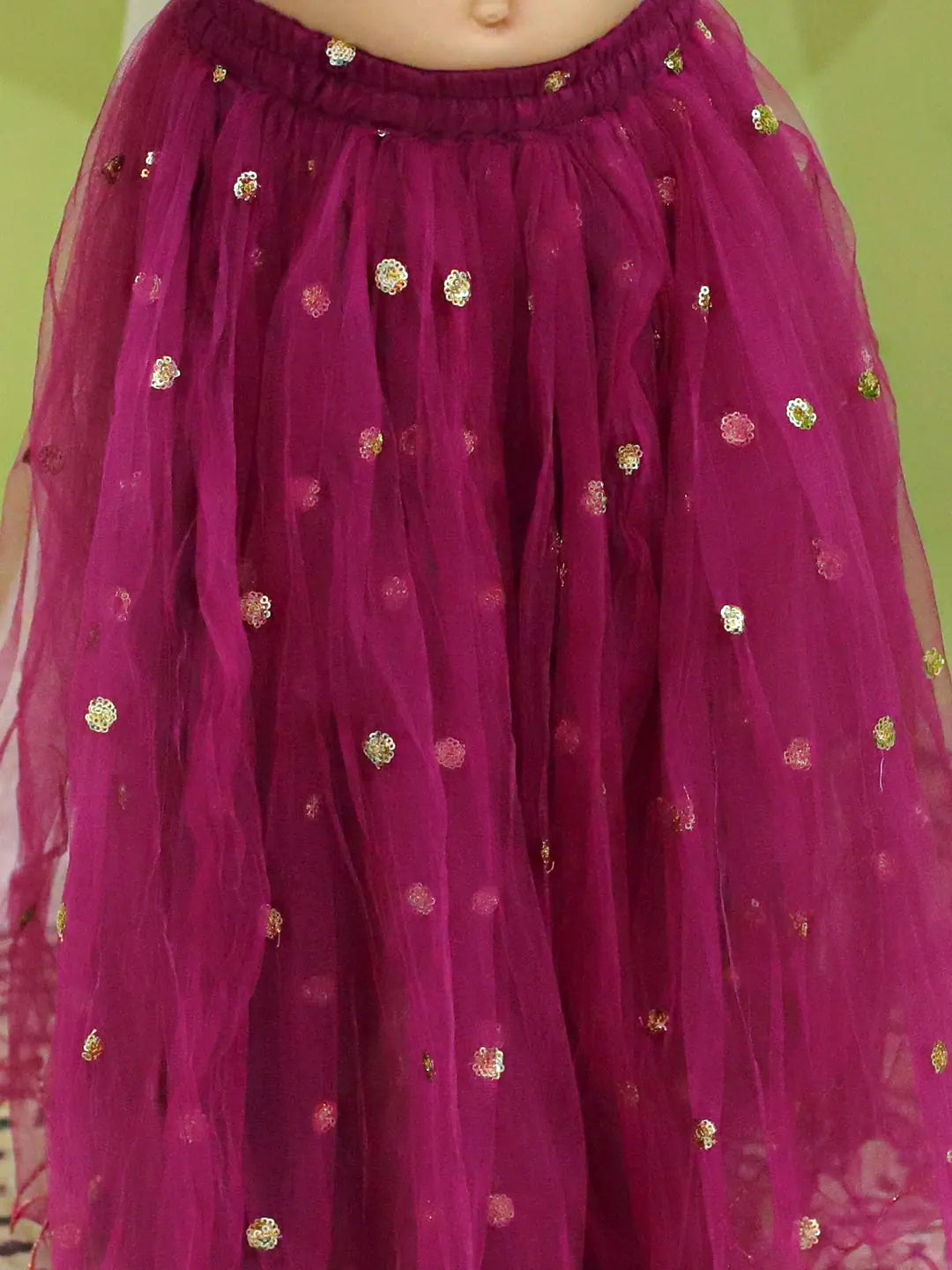 Girls Purple Lehenga Choli - Ethnic Party Wear Indian Outfits