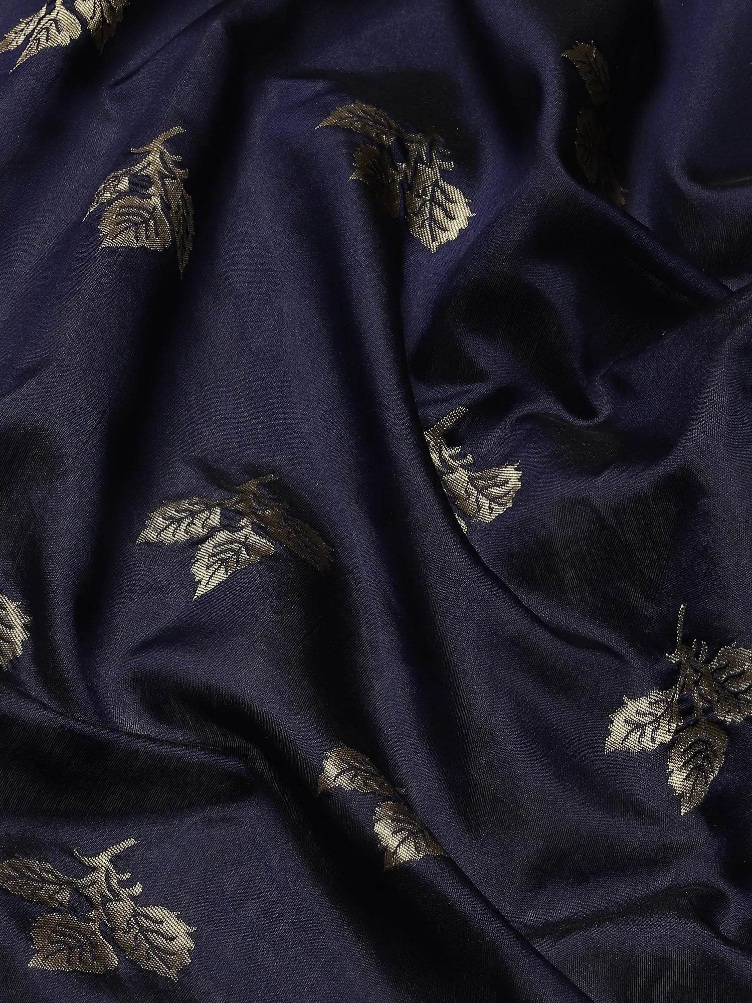 Navy Blue Silk Saree - Elegant Indian Sarees