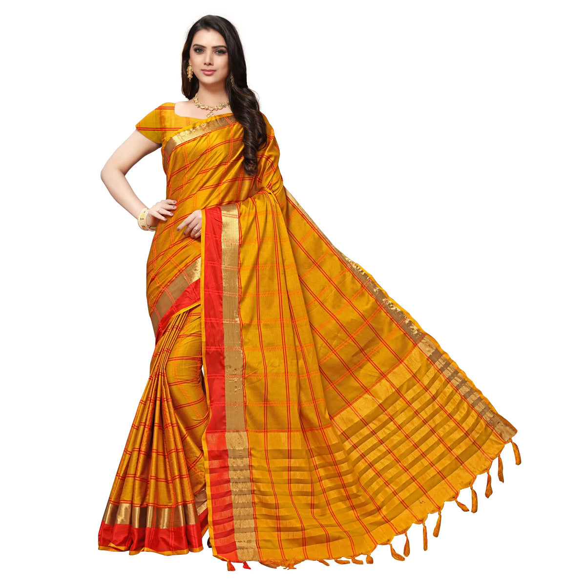 Art Silk No Type Regular Saree-VSAR1114
