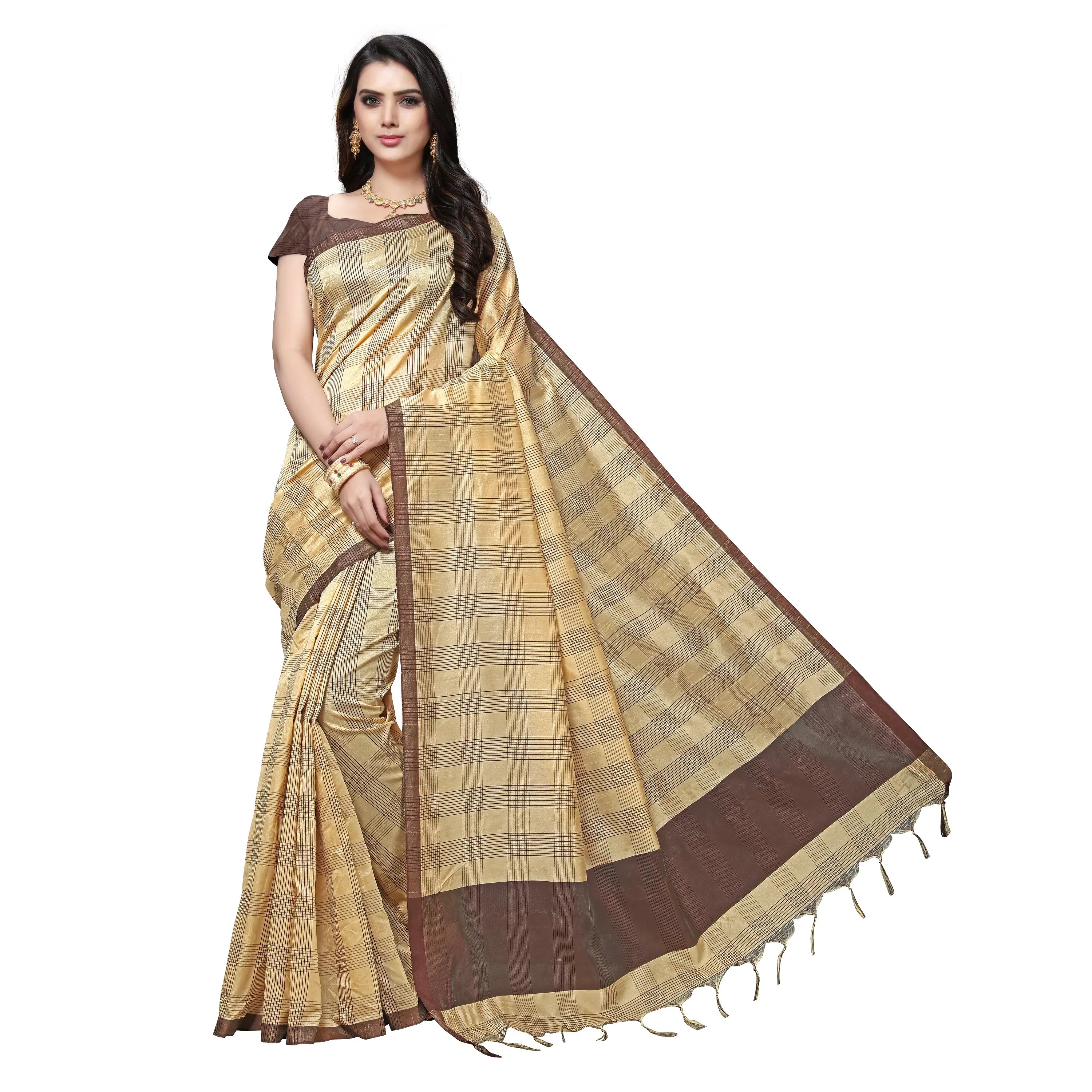 Floral Printed Polyester Saree – Stylish & Trendy Designer Sarees India