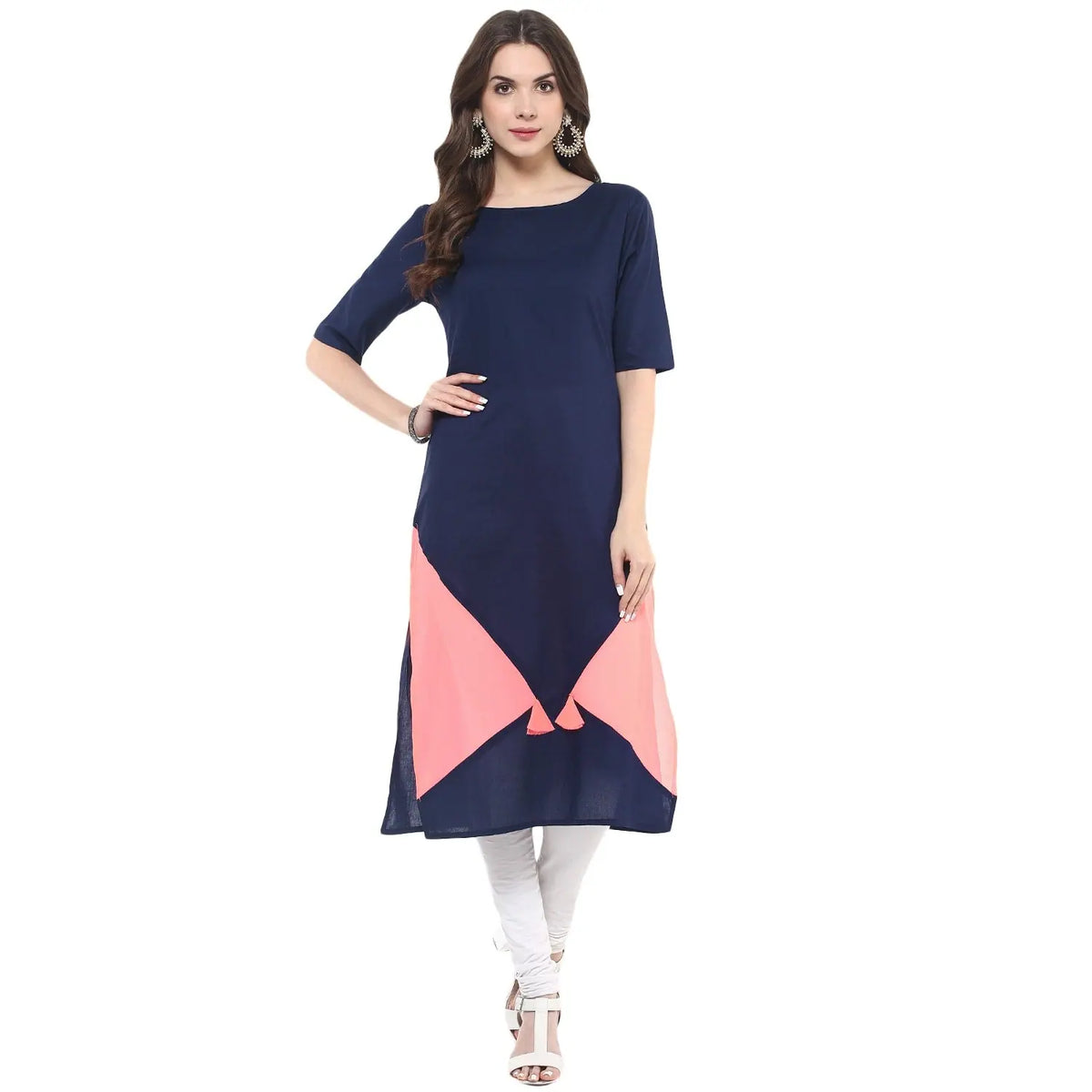 Women's Neon Patch Kurti