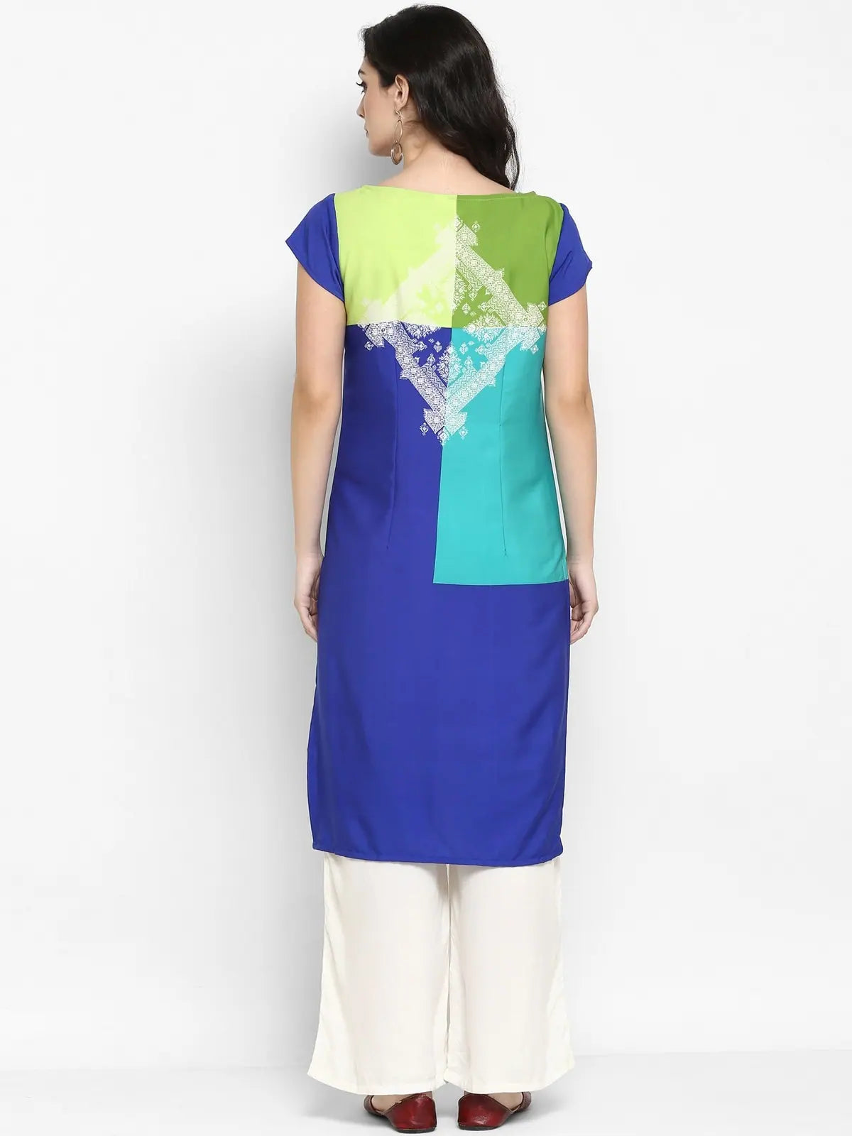 Women's Multi Hand Block Printed Kurta