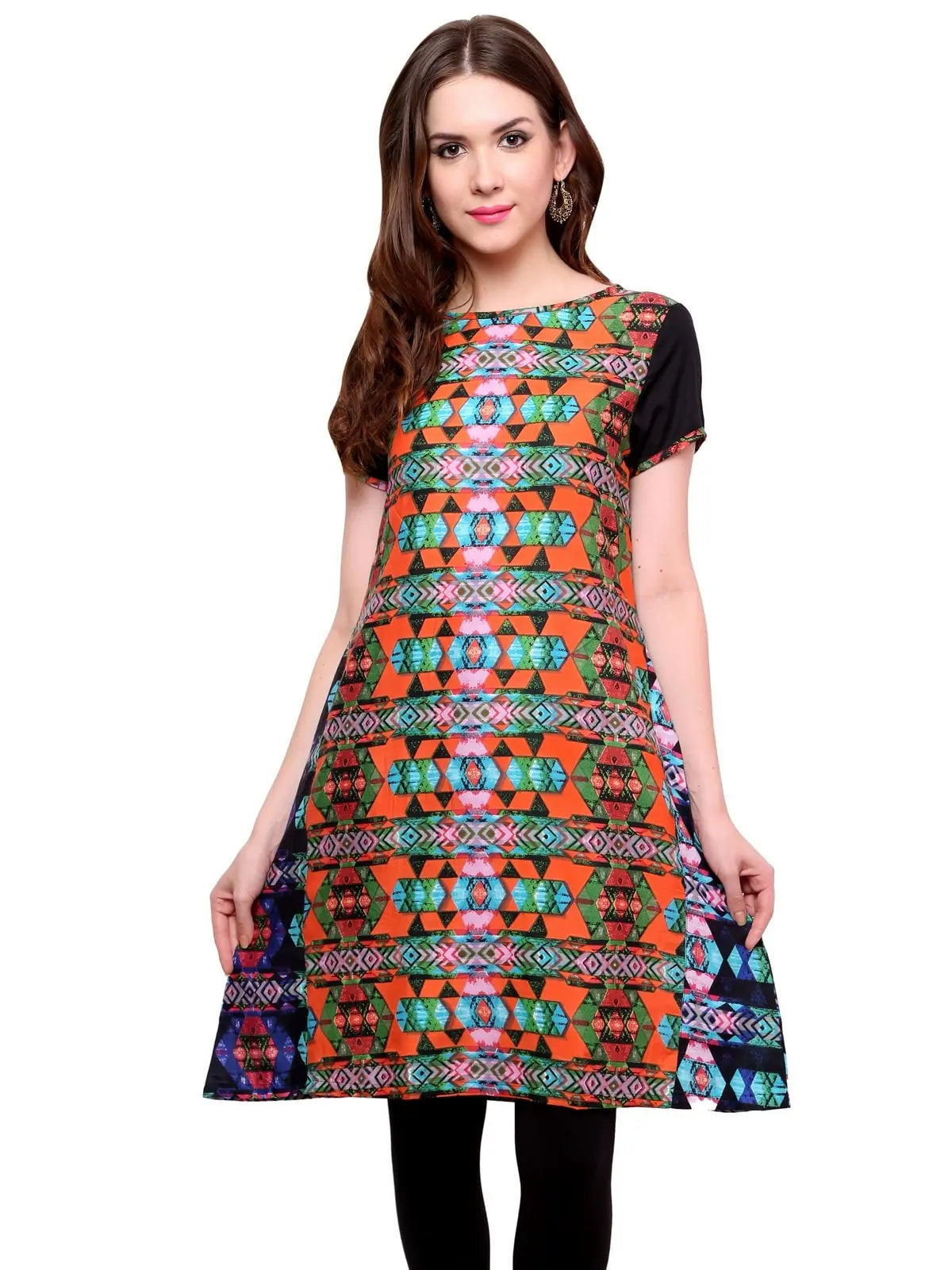 Women's Gode Kurti-PK1127ORANGE