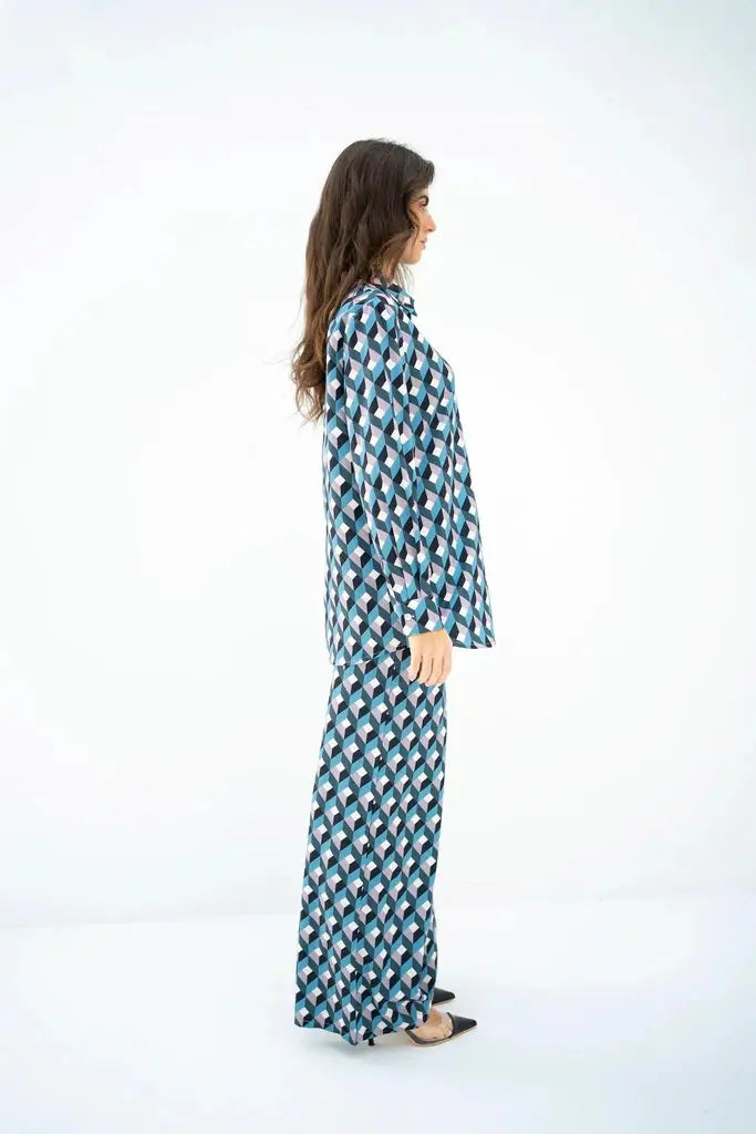 Ocean Opal Kaftan Gown: Printed Women's Kaftan Dresses