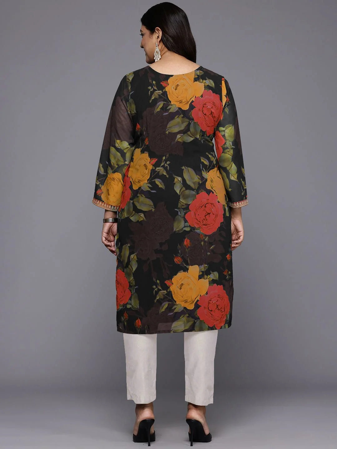 Georgette Floral Kurta for Women | Elegant Indian Kurtas